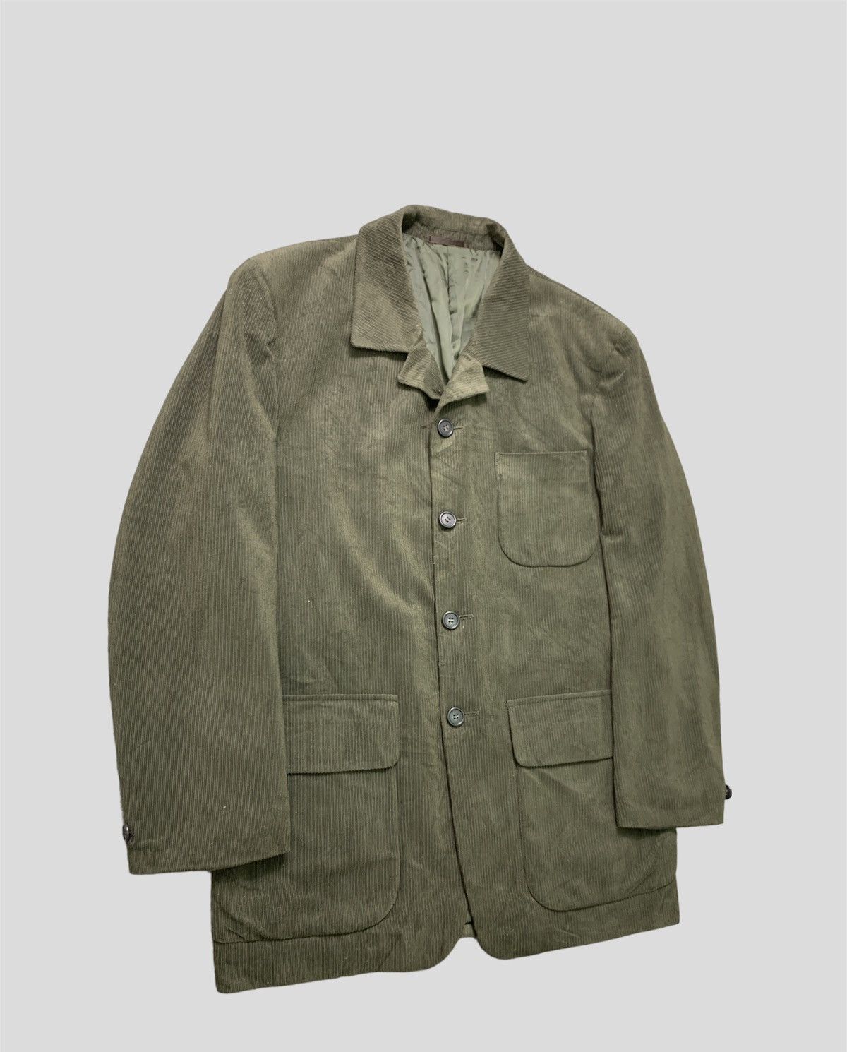 Vintage Vintage 90s Aureate Uomo Corduroy Light Jacket Size US M / EU 48-50 / 2 - 2 Thumbnail