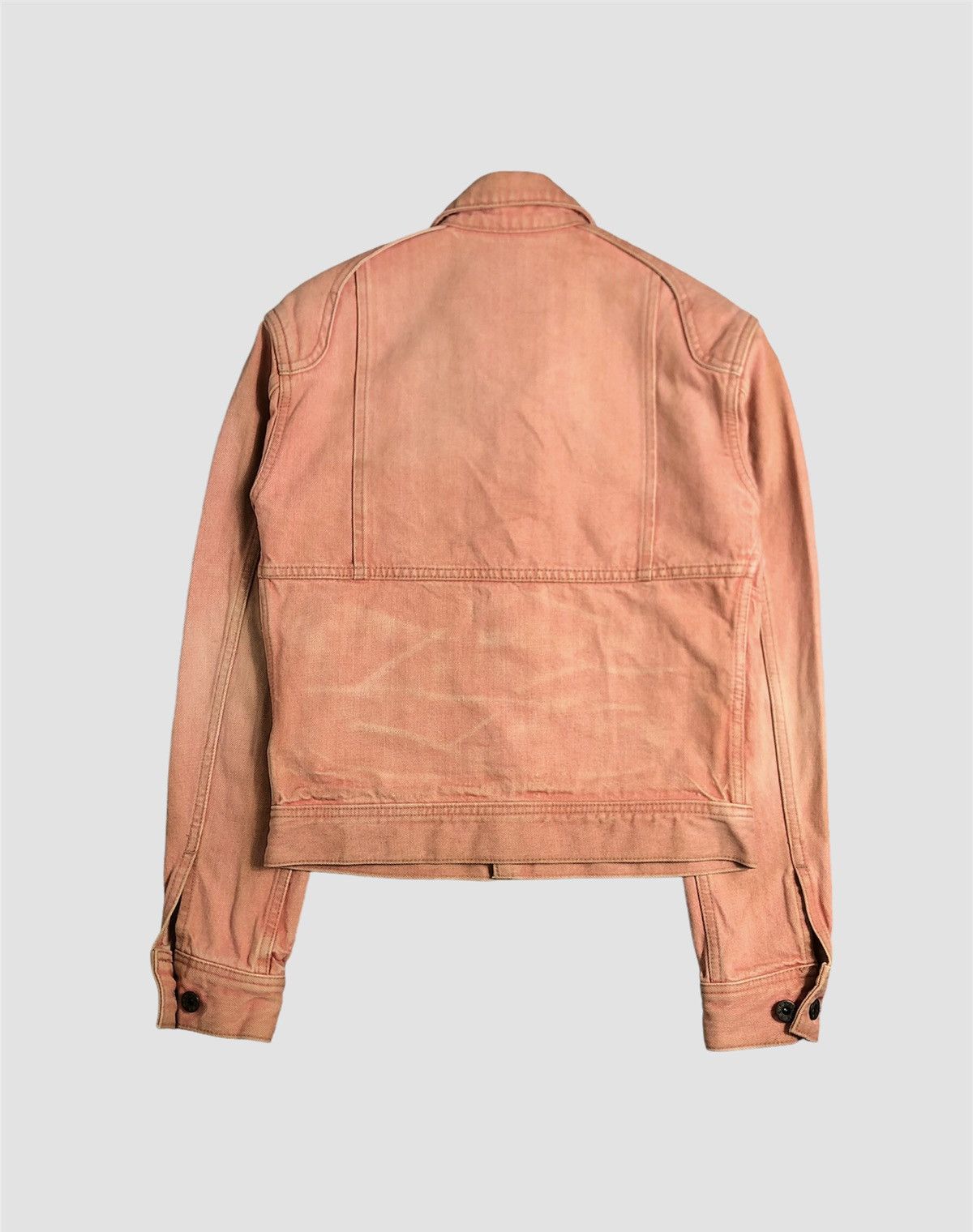 Japanese Brand × R.Newbold × Vintage Vintage R.Newbold Distressed Pink Denim Jacket Size XS / US 0-2 / IT 36-38 - 11 Thumbnail