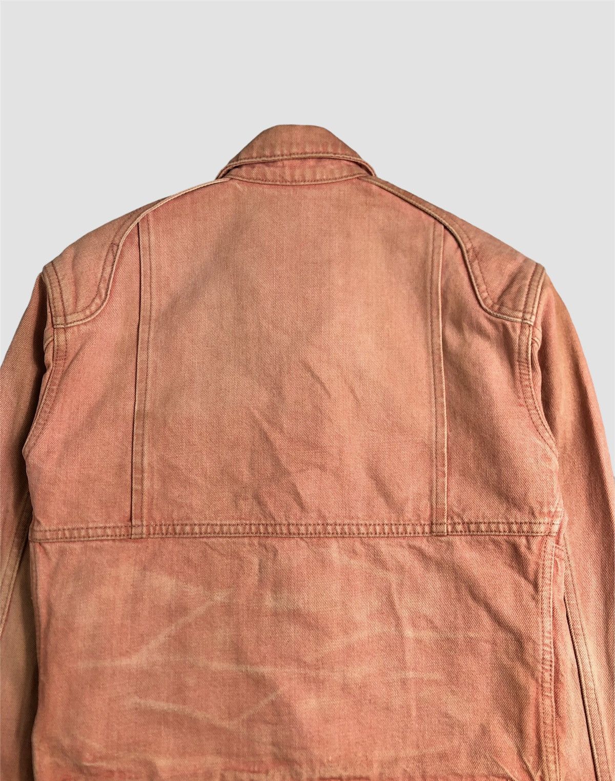 Japanese Brand × R.Newbold × Vintage Vintage R.Newbold Distressed Pink Denim Jacket Size XS / US 0-2 / IT 36-38 - 12 Thumbnail