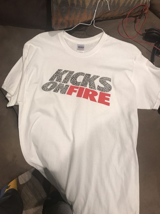 Kicks On Fire Kicks On Fire Logo Shirt Grailed