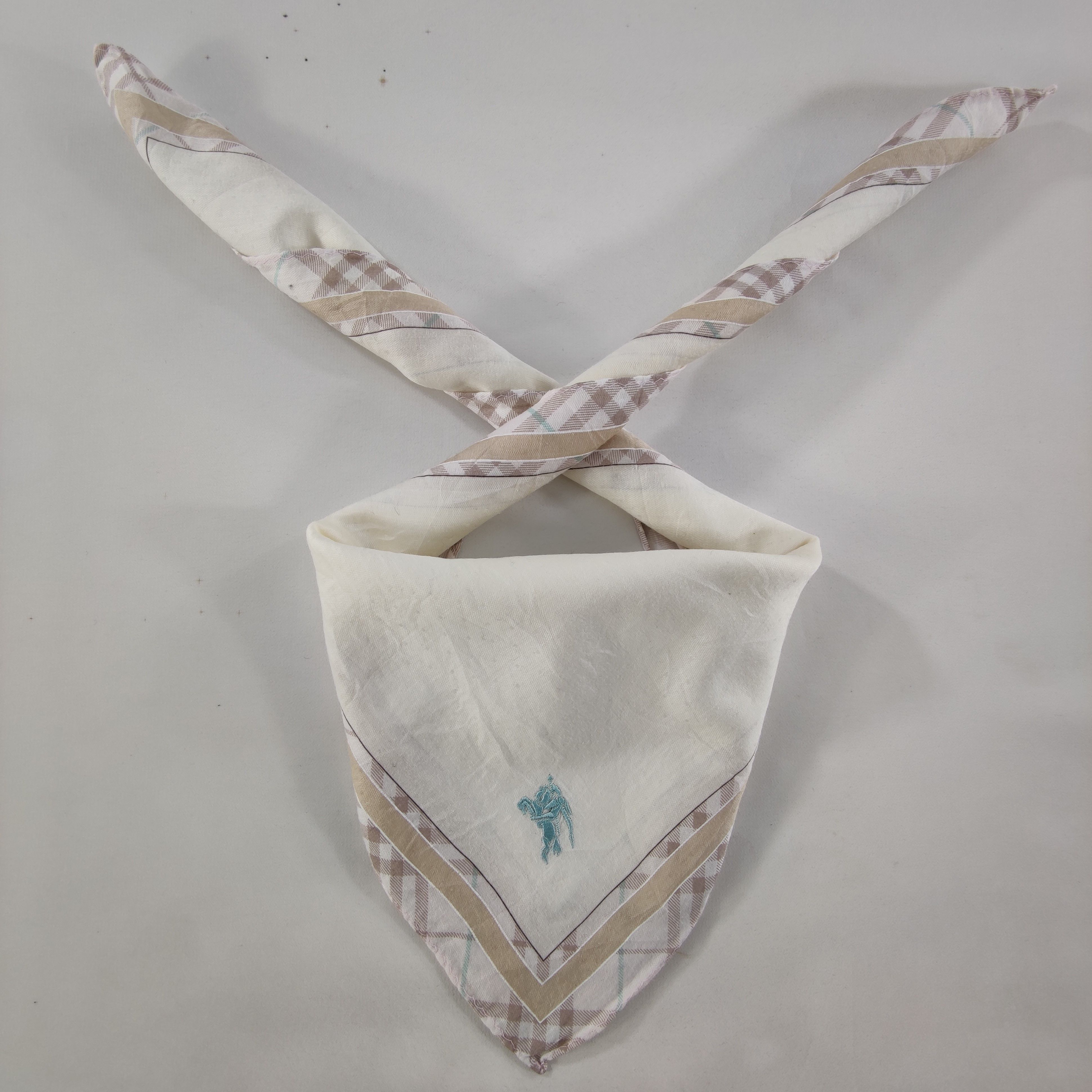 Burberry × Vintage Burberry Handkerchief/Neckerchief/Bandana HC270 Size ONE SIZE - 1 Thumbnail
