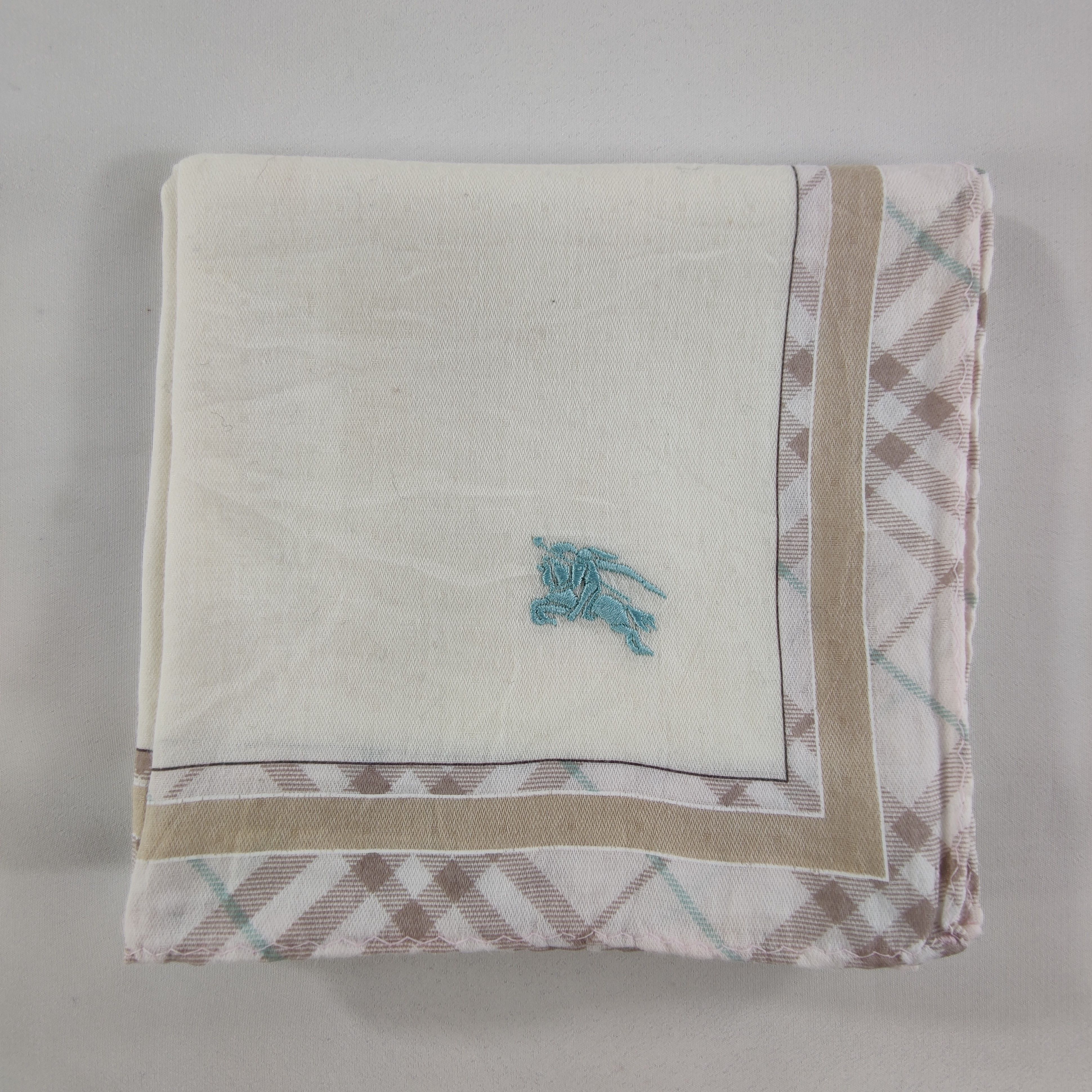 Burberry × Vintage Burberry Handkerchief/Neckerchief/Bandana HC270 Size ONE SIZE - 5 Thumbnail