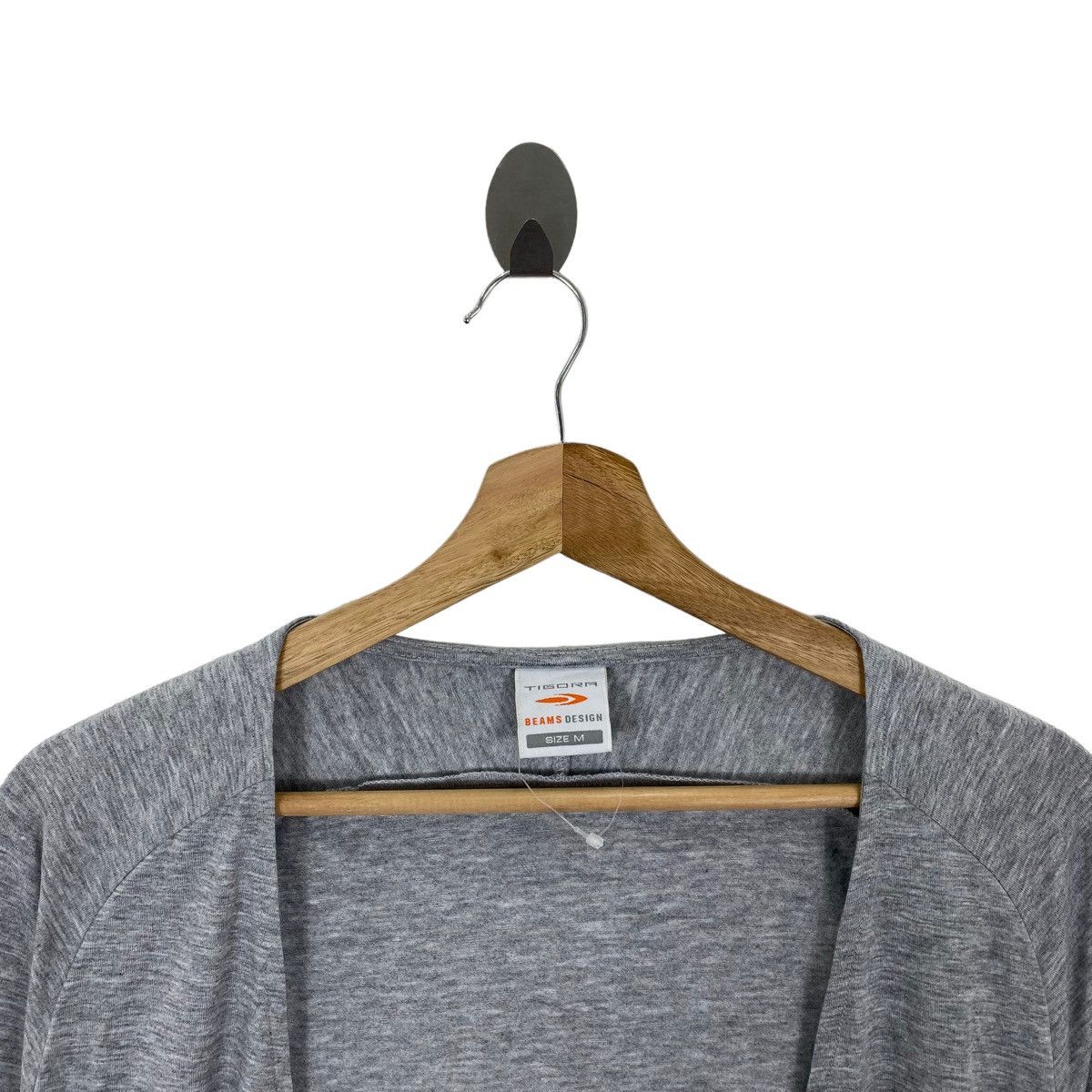 Beams Plus TIGORA x BEAMS DESIGN Japan Brand Grey Cardigan Sweatshirt Size M / US 6-8 / IT 42-44 - 4 Thumbnail