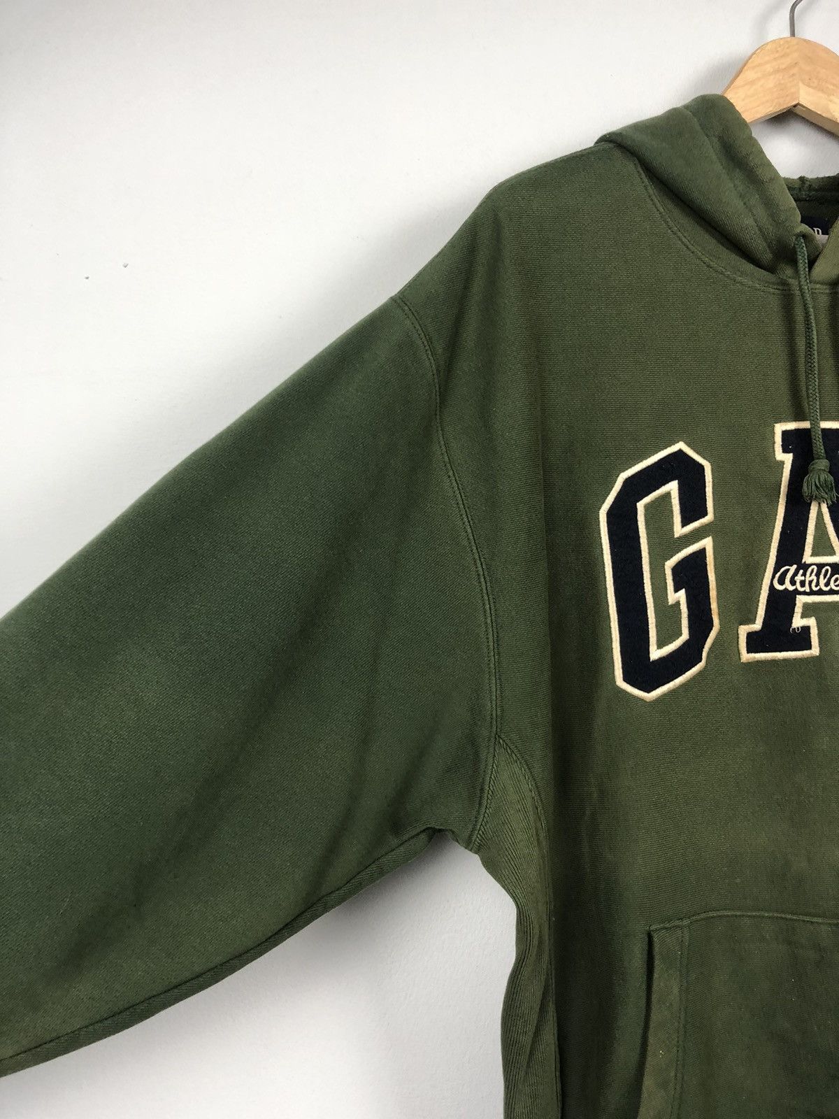 Gap × Vintage 1990s GAP Athlite Sweater Hoodies Size US L / EU 52-54 / 3 - 3 Thumbnail