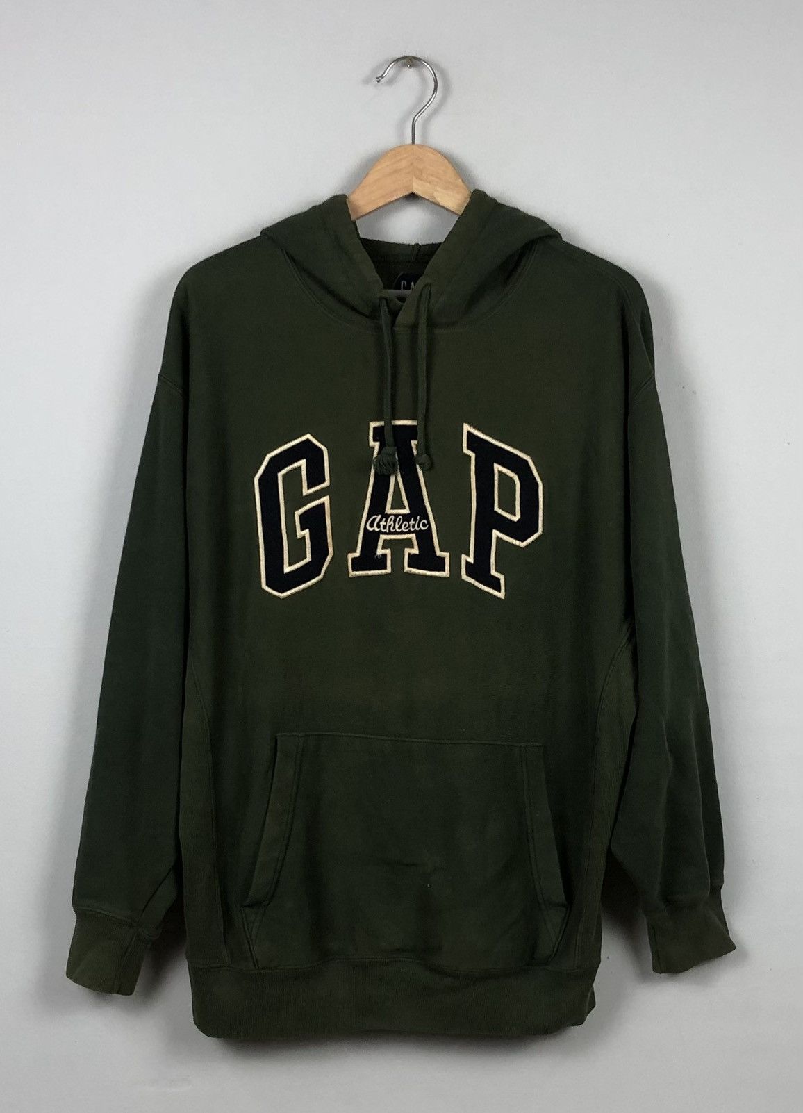 Gap × Vintage 1990s GAP Athlite Sweater Hoodies Size US L / EU 52-54 / 3 - 1 Thumbnail