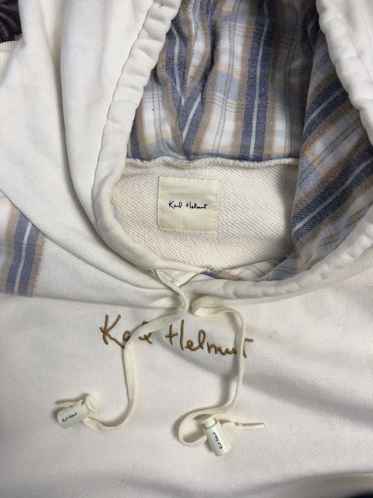 Japanese Brand × Karl Helmut × Vintage Karl Helmut Japanese Brand Patchwork Sweater Hoodies Size US L / EU 52-54 / 3 - 9 Thumbnail
