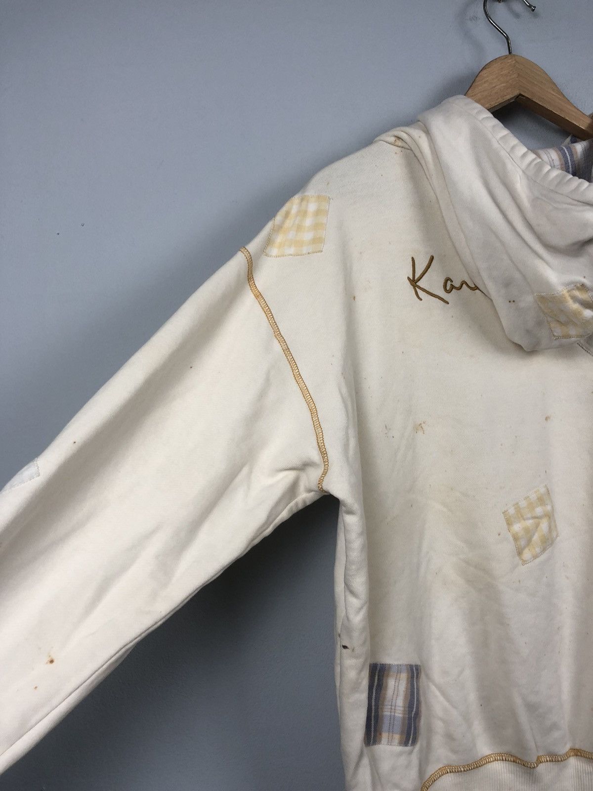 Japanese Brand × Karl Helmut × Vintage Karl Helmut Japanese Brand Patchwork Sweater Hoodies Size US L / EU 52-54 / 3 - 7 Thumbnail