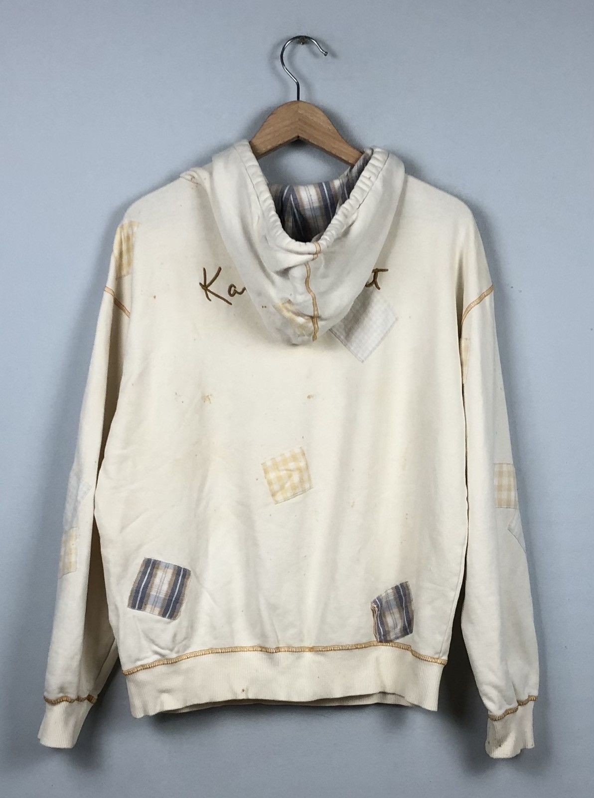 Japanese Brand × Karl Helmut × Vintage Karl Helmut Japanese Brand Patchwork Sweater Hoodies Size US L / EU 52-54 / 3 - 5 Thumbnail