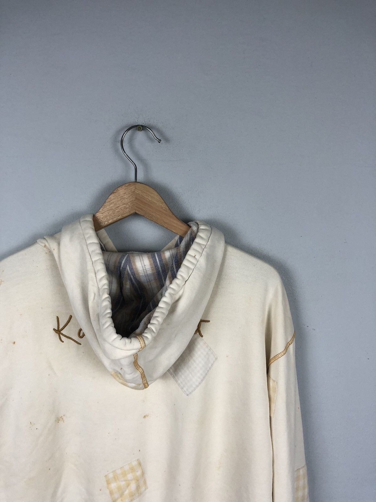 Japanese Brand × Karl Helmut × Vintage Karl Helmut Japanese Brand Patchwork Sweater Hoodies Size US L / EU 52-54 / 3 - 6 Thumbnail