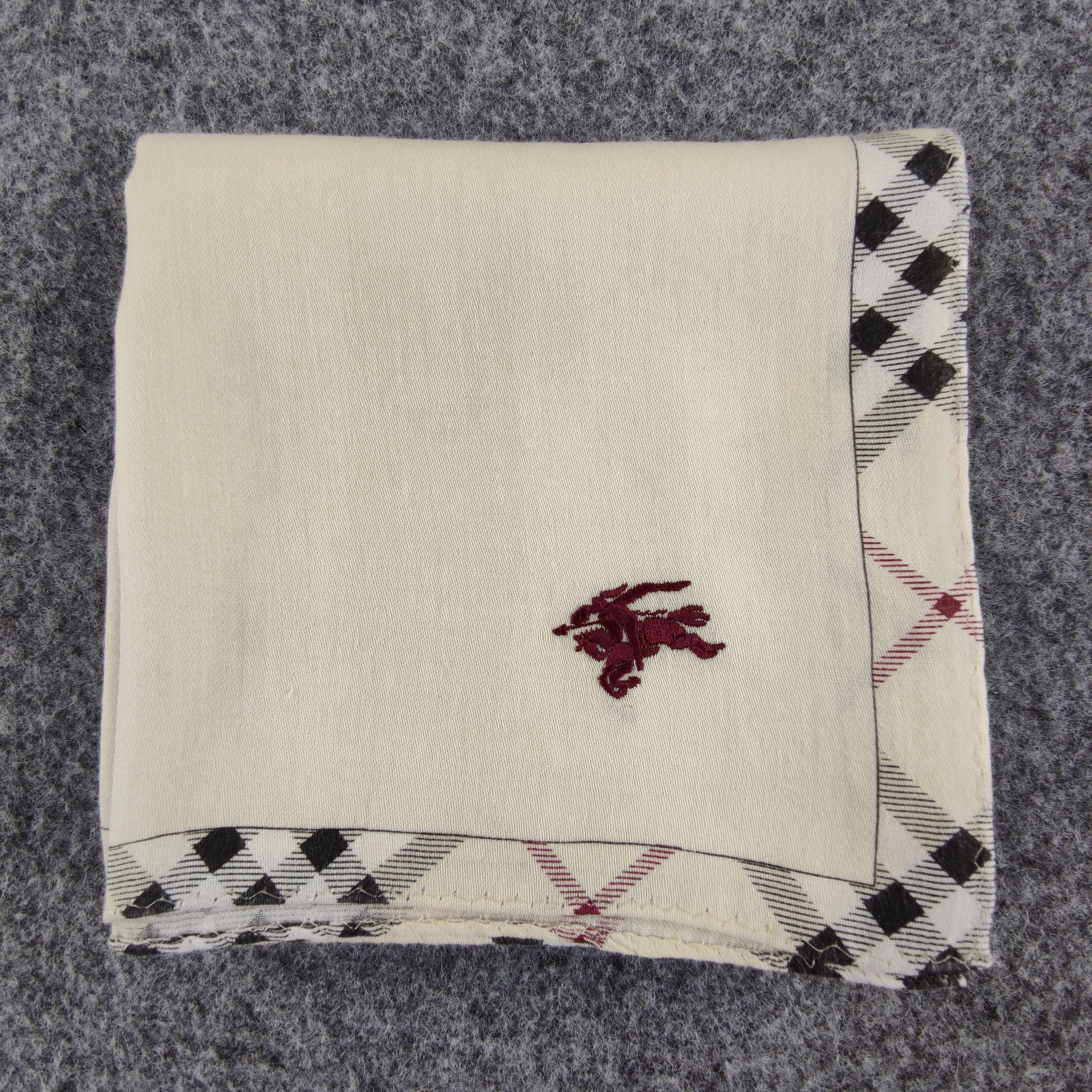 Burberry × Vintage Burberry Handkerchief/Neckerchief/Bandana HC401 Size ONE SIZE - 4 Thumbnail