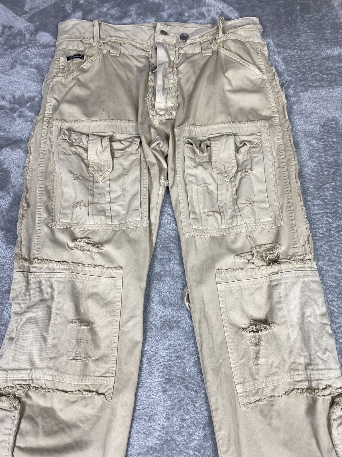 Dolce & Gabbana D&G Cargo Multipocket Distressed Pants. S0218 Size US 35 - 3 Thumbnail