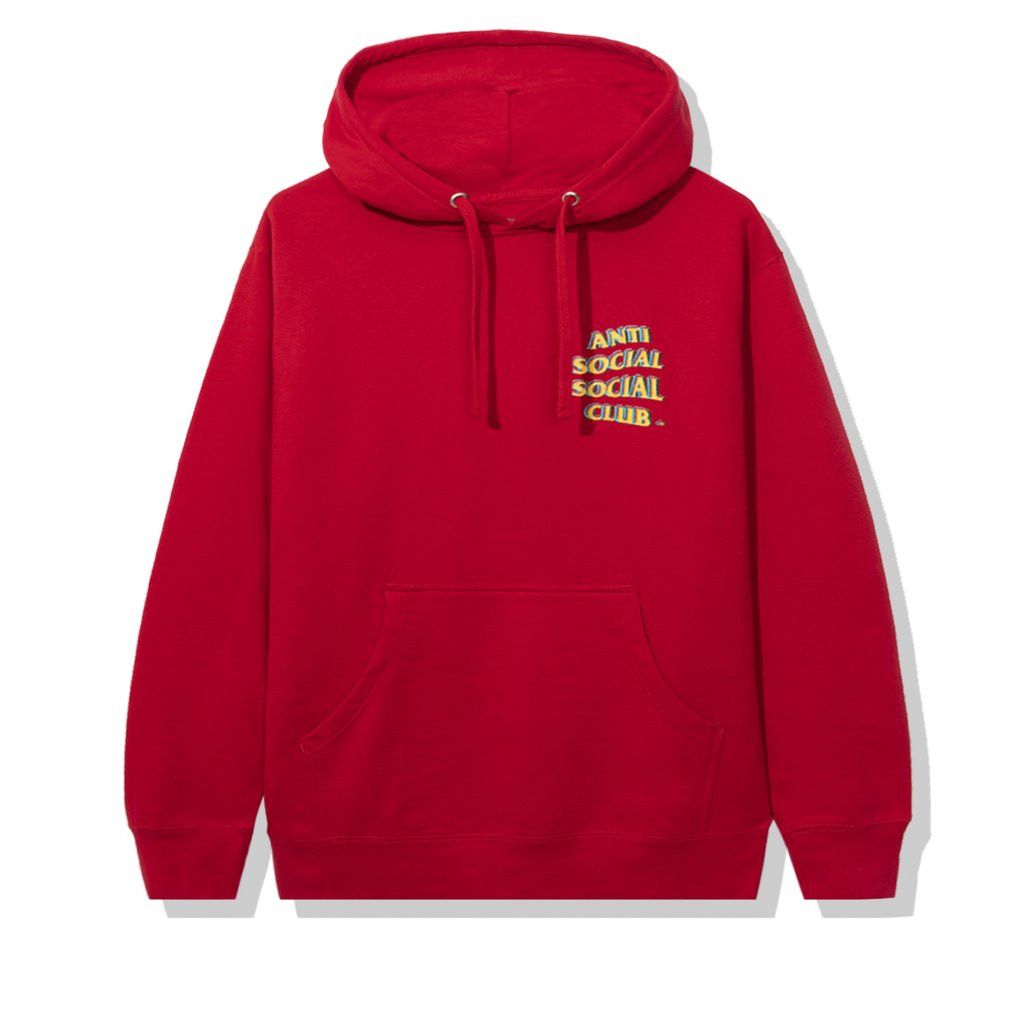 Anti Social Social Club Stir Crazy Red Hoodie DS ASSC