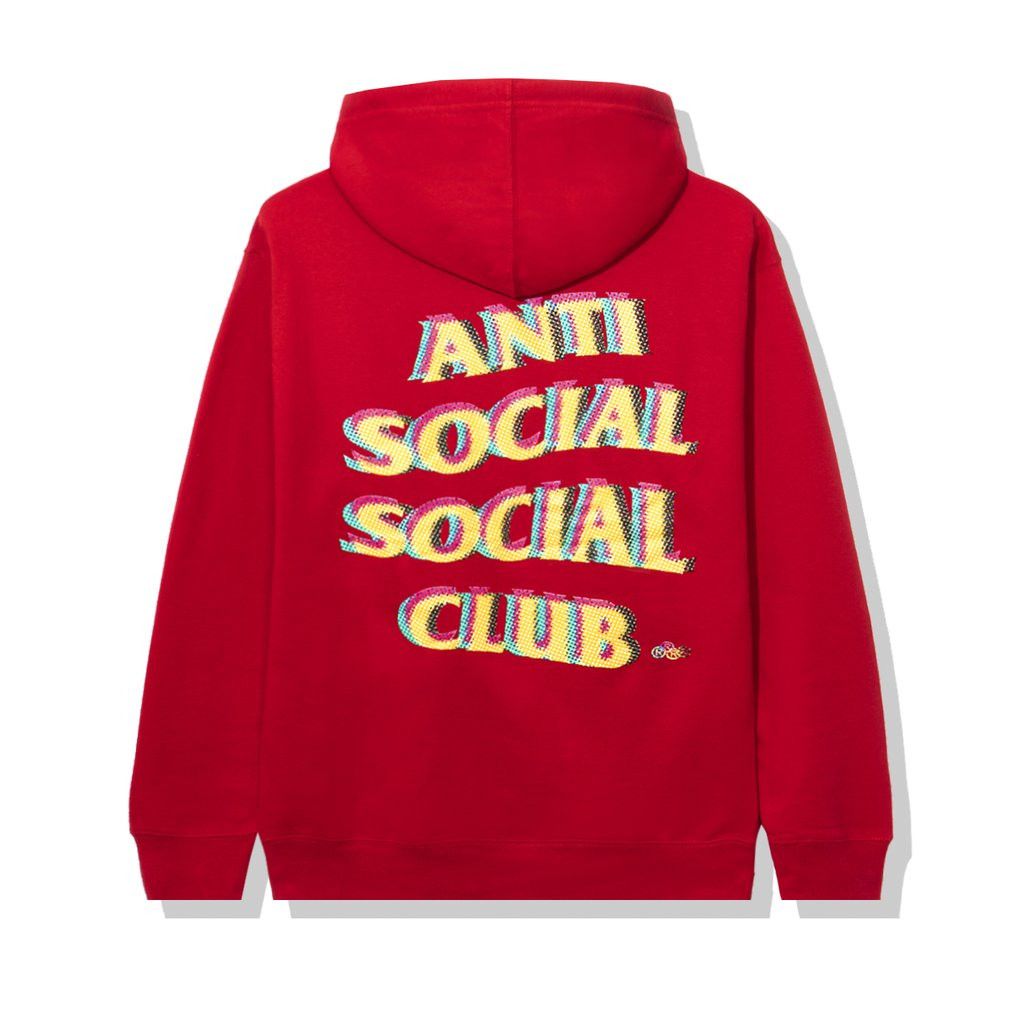 Anti Social Social Club Stir Crazy Red Hoodie DS ASSC