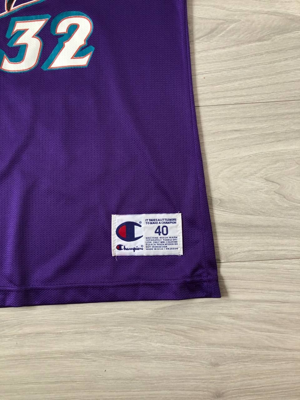Champion × NBA × Vintage Vintage Champion Utah Jazz Malone NBA Jersey 90s Baseball Size US L / EU 52-54 / 3 - 6 Thumbnail