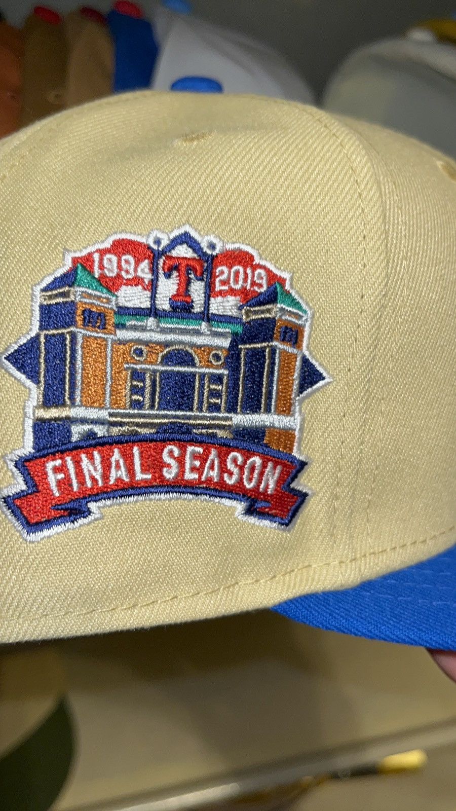 Hat Club 7 3/8 Texas Rangers “Hero Inspired” Final Season Patch Size ONE SIZE - 2 Thumbnail