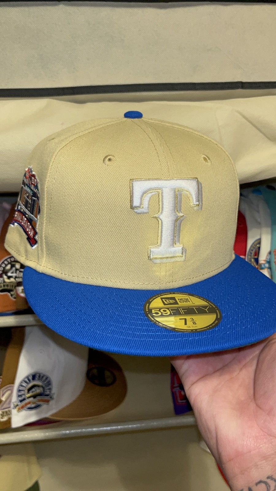 Hat Club 7 3/8 Texas Rangers “Hero Inspired” Final Season Patch Size ONE SIZE - 1 Thumbnail