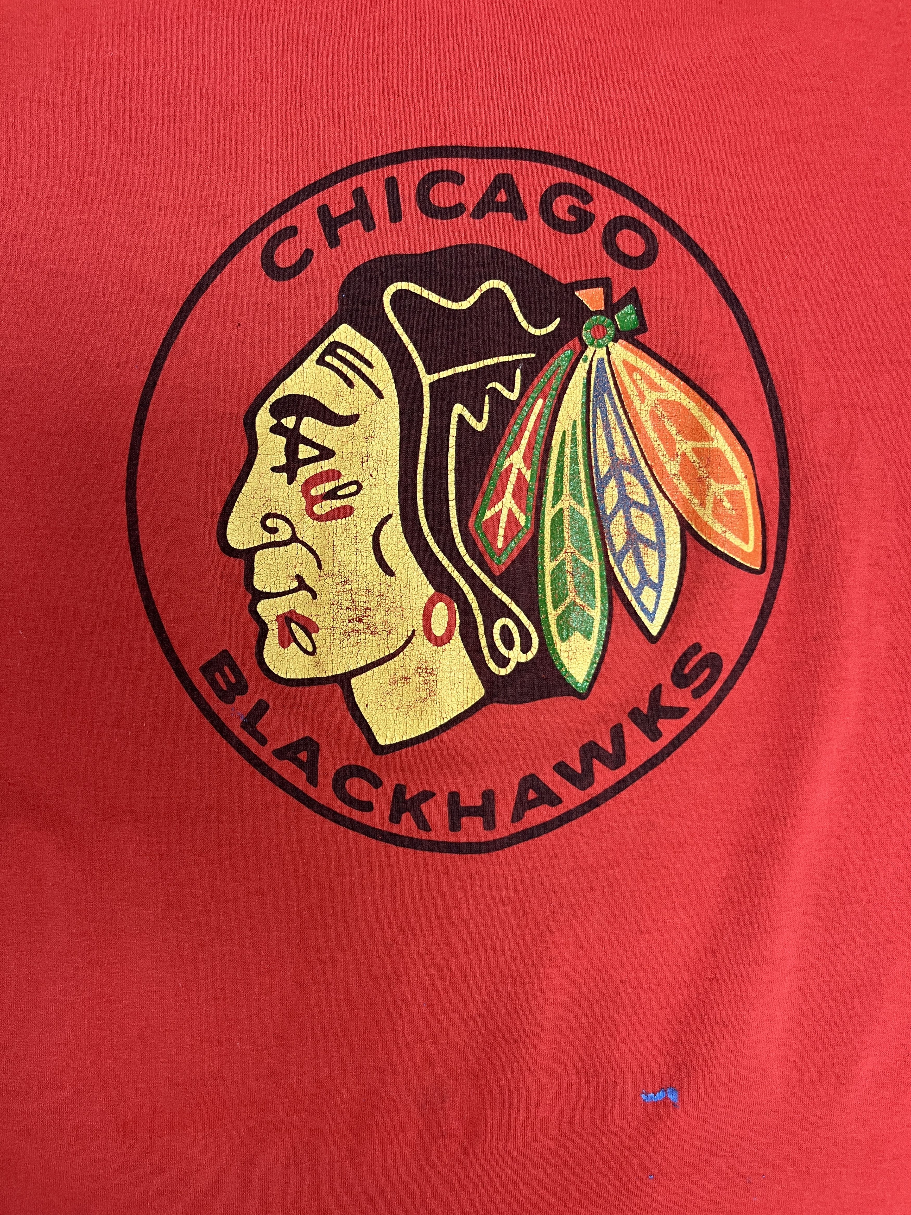 Vintage Chicago Blackhawks Vintage Made in USA T-Shirt Tee Size US L / EU 52-54 / 3 - 2 Thumbnail