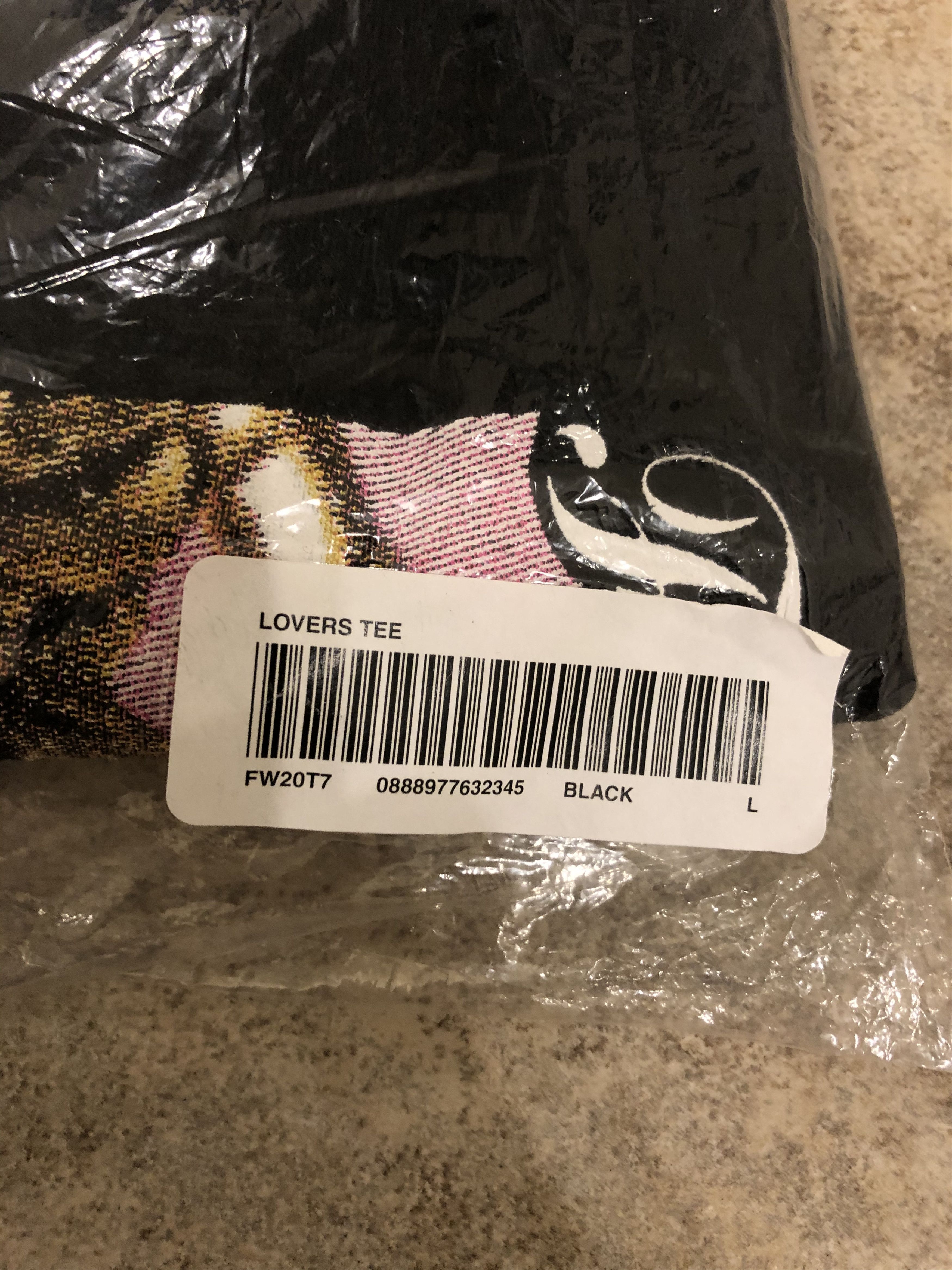 Supreme Supreme FW20 Lovers Tee T-Shirt Black Large Size US L / EU 52-54 / 3 - 4 Thumbnail