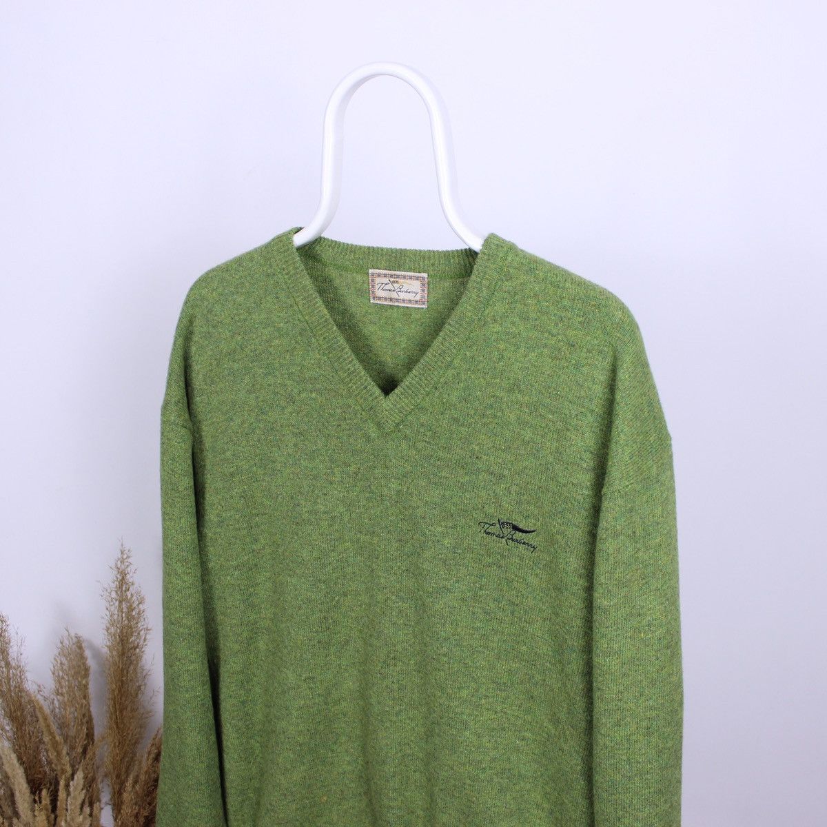 Burberry Vintage Thomas Burberry Sweater Knitwear Wool Size US XL / EU 56 / 4 - 1 Thumbnail