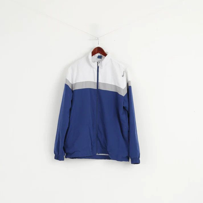 Reebok Reebok Men L Jacket White Blue Bomber Vintage 2797 Size US L / EU 52-54 / 3 - 2 Thumbnail