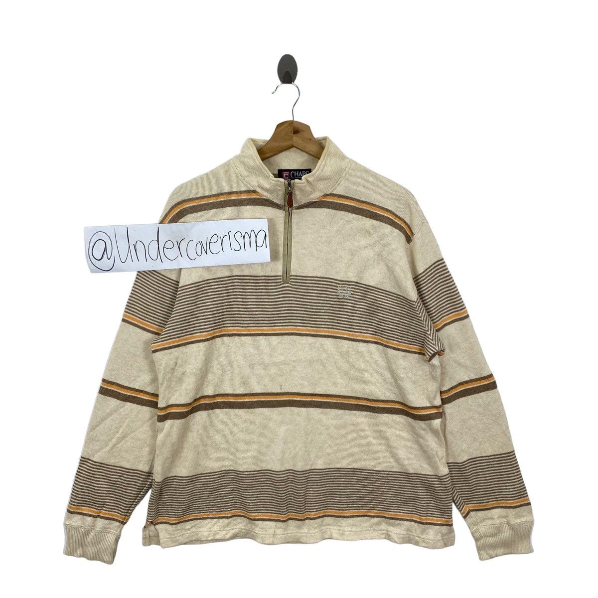 Vintage CHAPS EST.1978 Stripes Small Embroidered Logo Long Sleeve Size US M / EU 48-50 / 2 - 1 Thumbnail