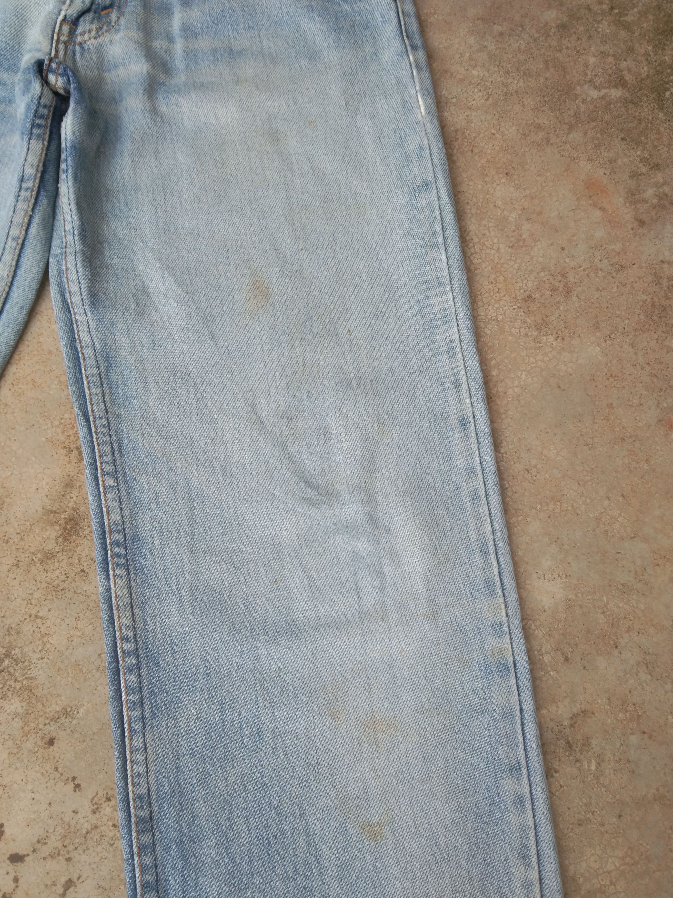 Levi's 90s Vintage Levi's Jeans Distressed Blue Washed Denim 29x29 Size US 29 - 7 Thumbnail