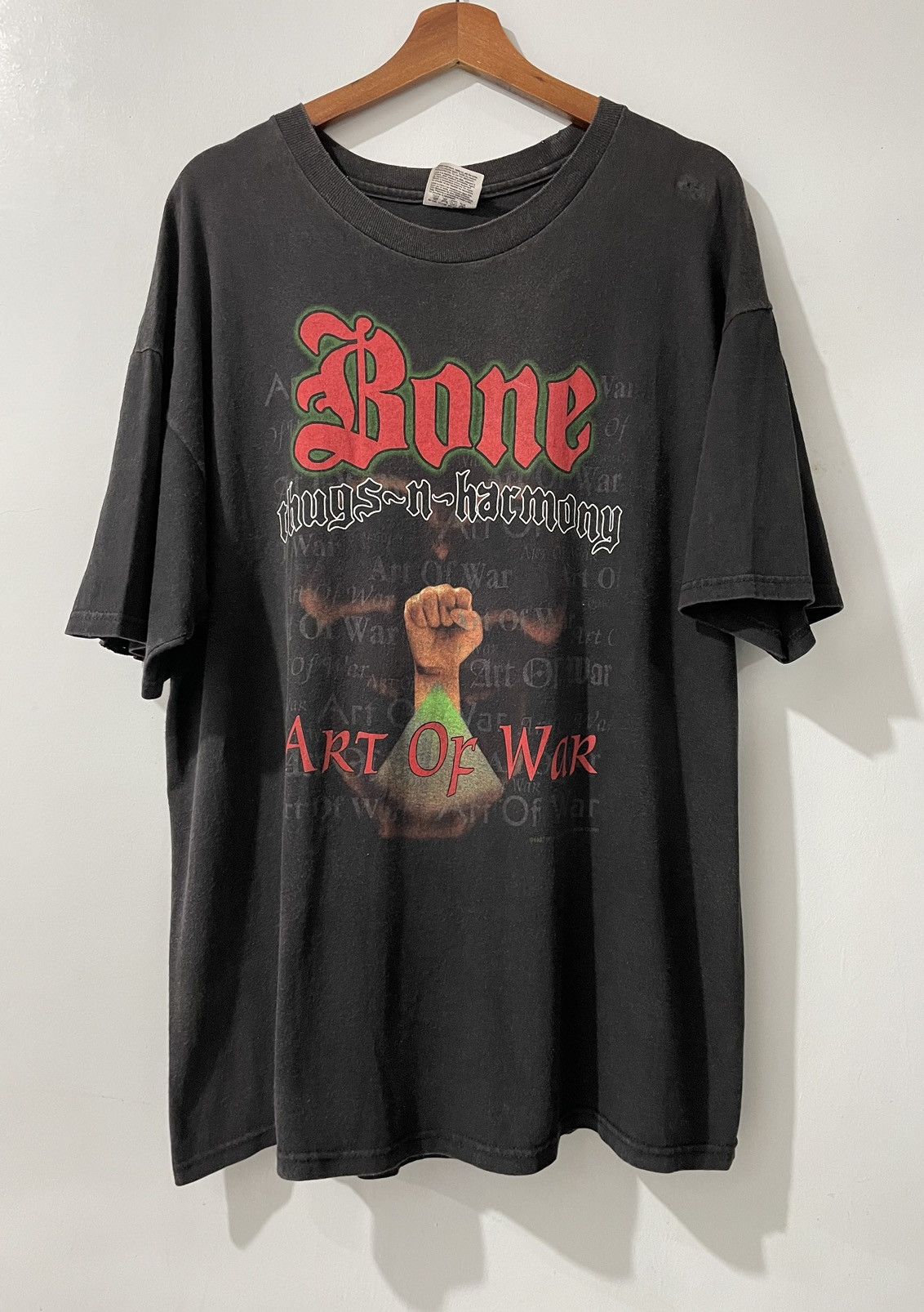 Sweat Vintage Thug Wear Bone Thugs N Harmony Années 90 - HIP HOP Rare, Taille XL Noir
