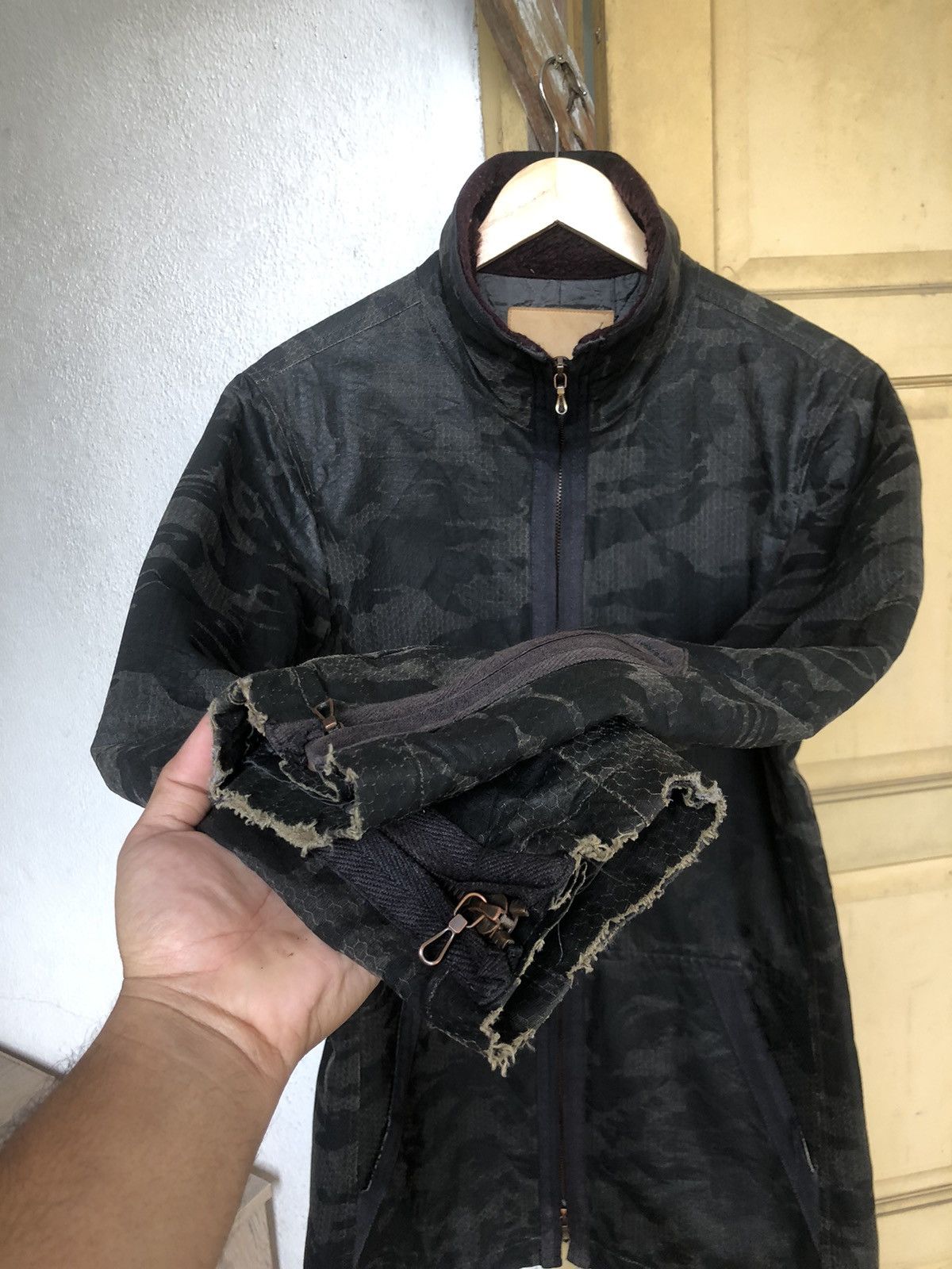 Issey Miyake Vintage Issey Miyake Ayuite Utility Camo Distressed Jackets Size US L / EU 52-54 / 3 - 16 Thumbnail