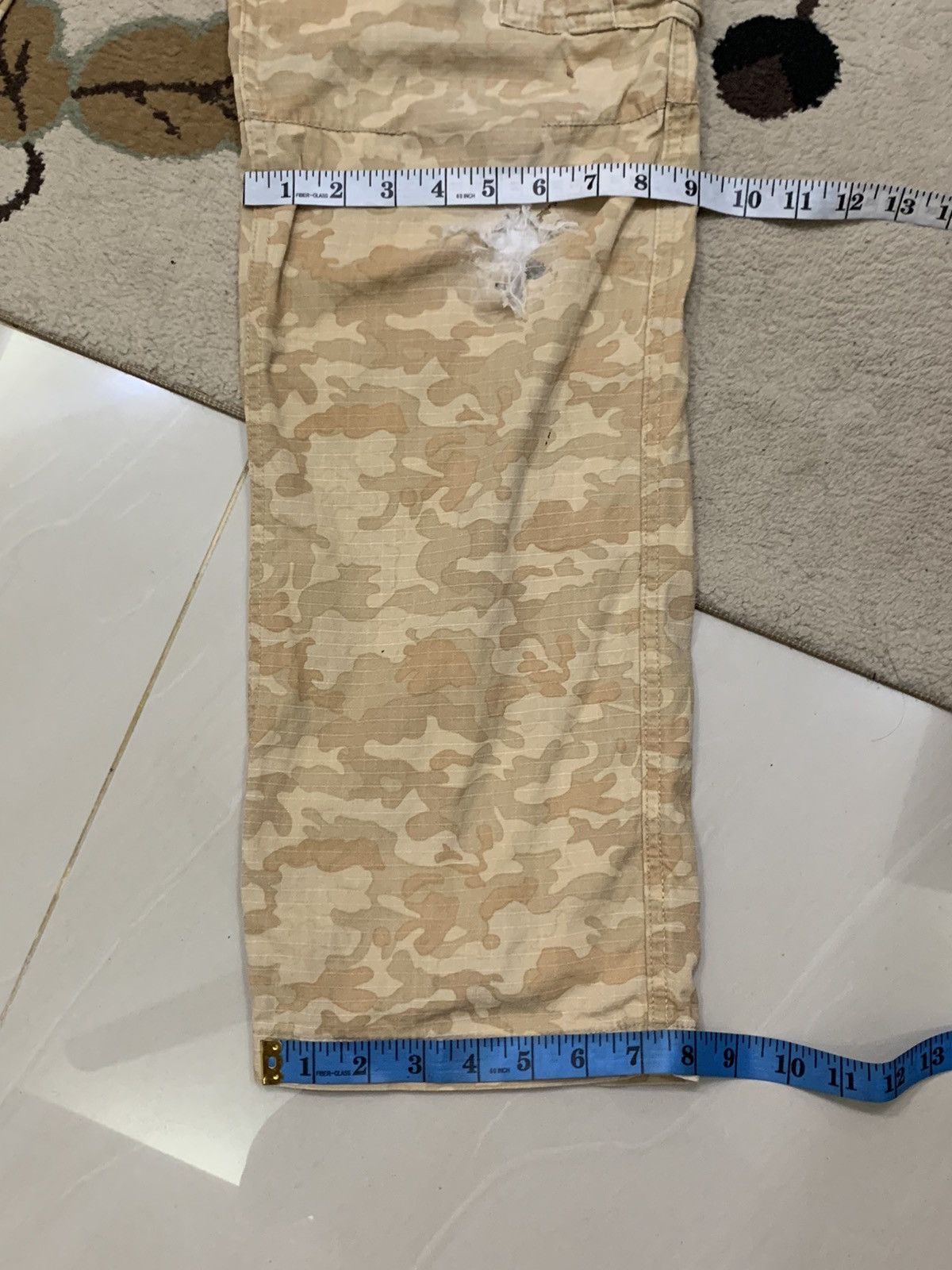Japanese Brand DISTRESSED GLADIATOR ARMOR CAMOUFLAGE CARGO PANTS FOR WORK Size US 34 / EU 50 - 13 Thumbnail