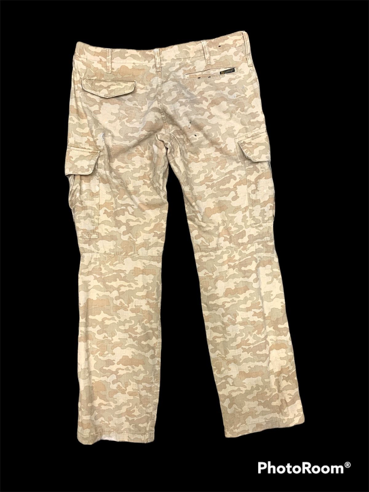 Japanese Brand DISTRESSED GLADIATOR ARMOR CAMOUFLAGE CARGO PANTS FOR WORK Size US 34 / EU 50 - 2 Thumbnail