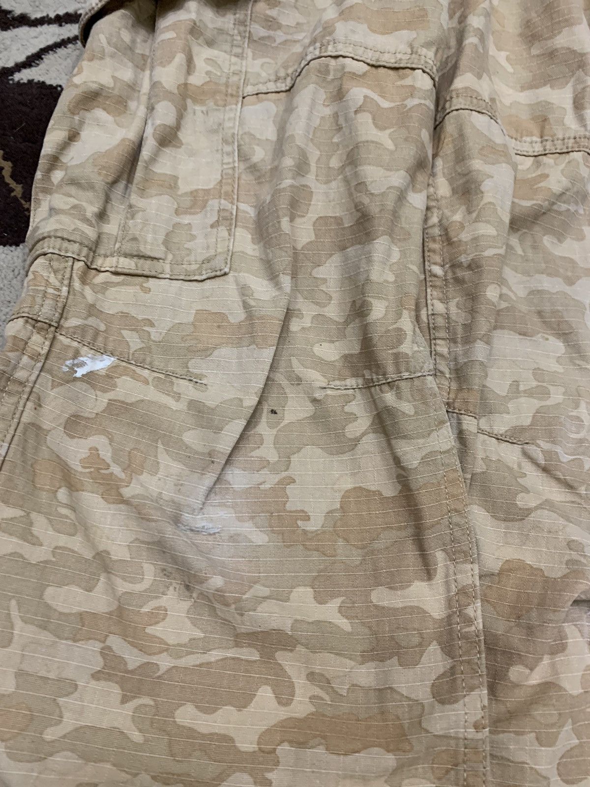 Japanese Brand DISTRESSED GLADIATOR ARMOR CAMOUFLAGE CARGO PANTS FOR WORK Size US 34 / EU 50 - 9 Thumbnail