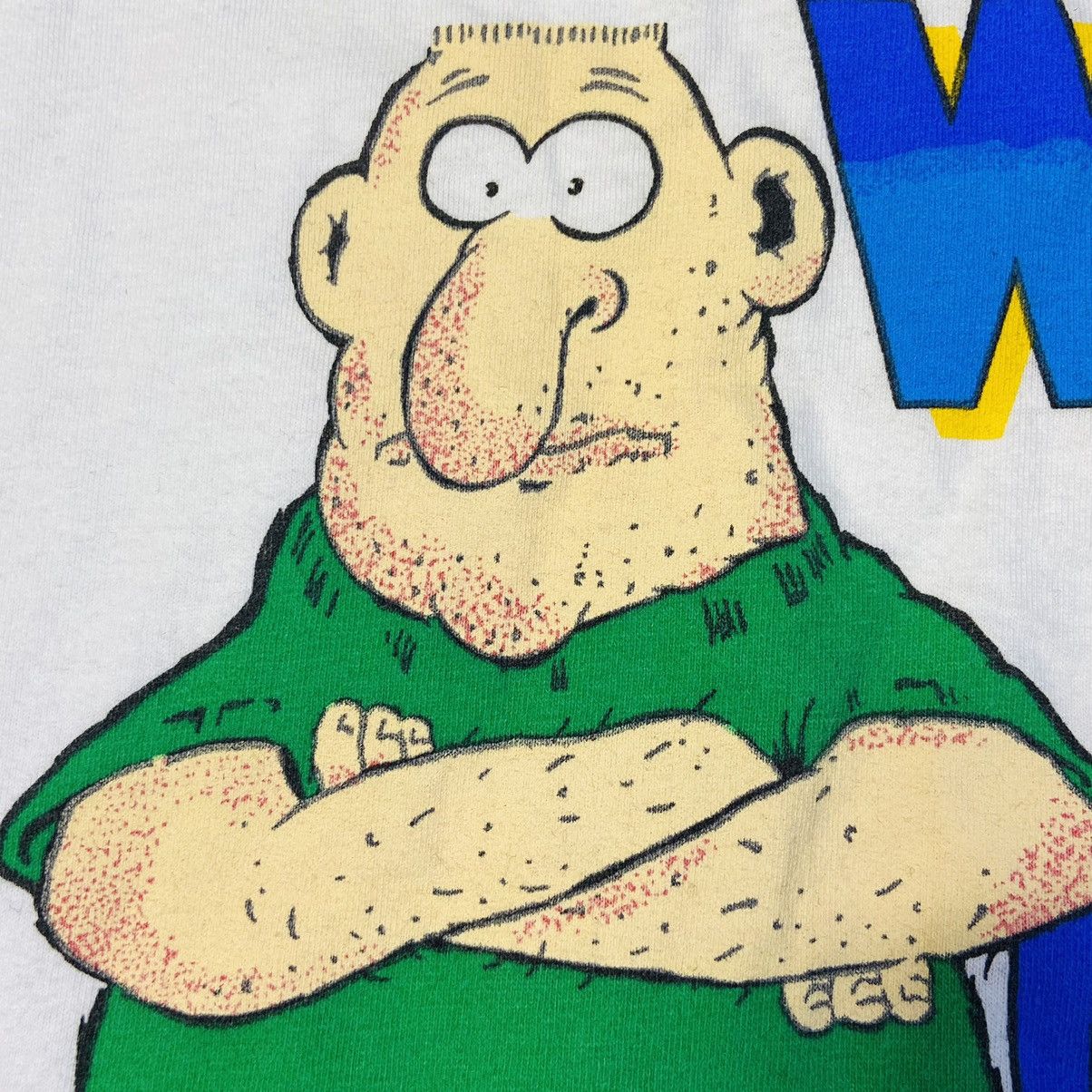 Vintage 1990s RARE FUNNY SHIRT “WHY I CAN’T WEAR SHORTS” - № 277 Size US XL / EU 56 / 4 - 5 Thumbnail