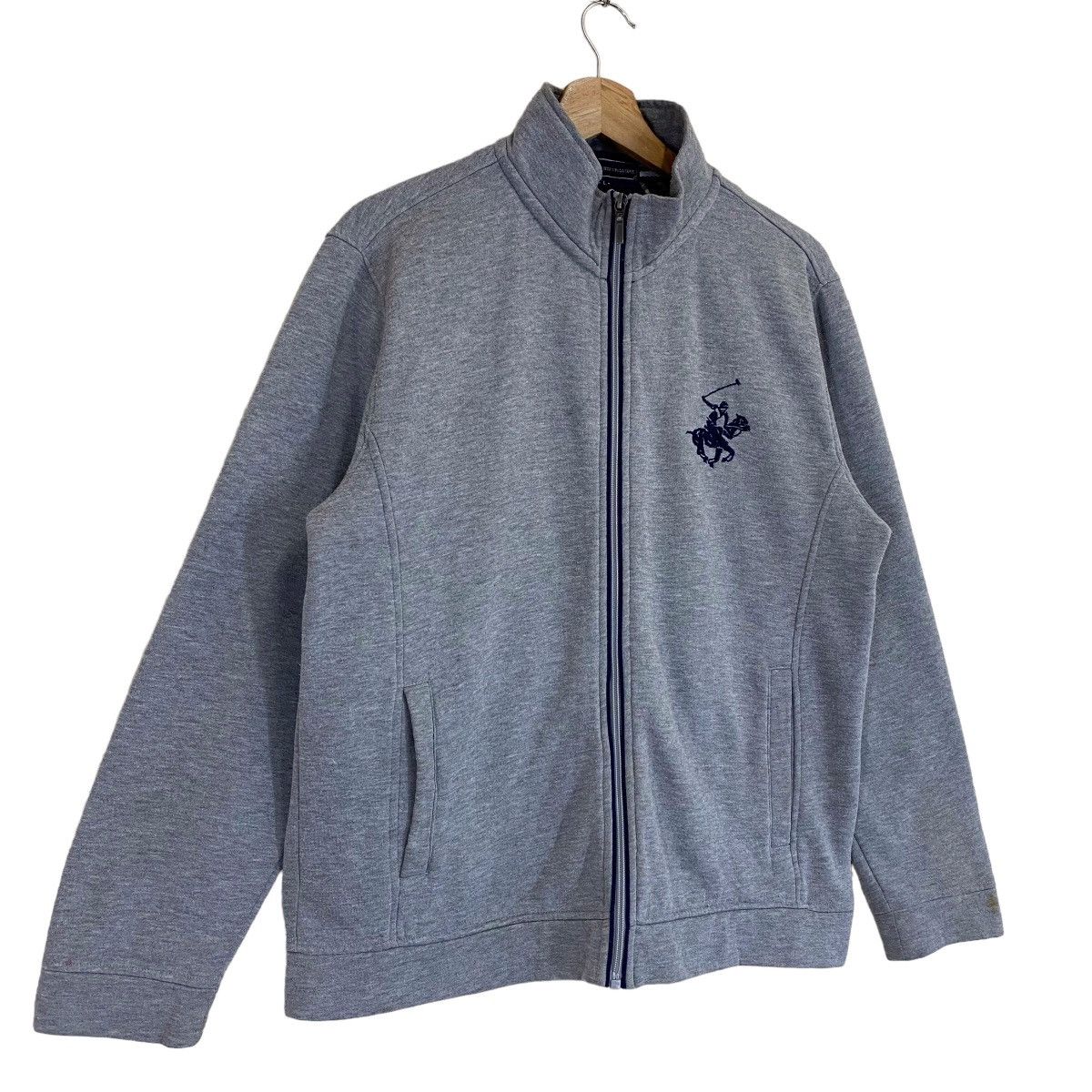 Beverly Hills Polo Club × Vintage 90s Beverly Hills Polo Club Small Logo Zipper Sweater Size M Size US M / EU 48-50 / 2 - 2 Thumbnail