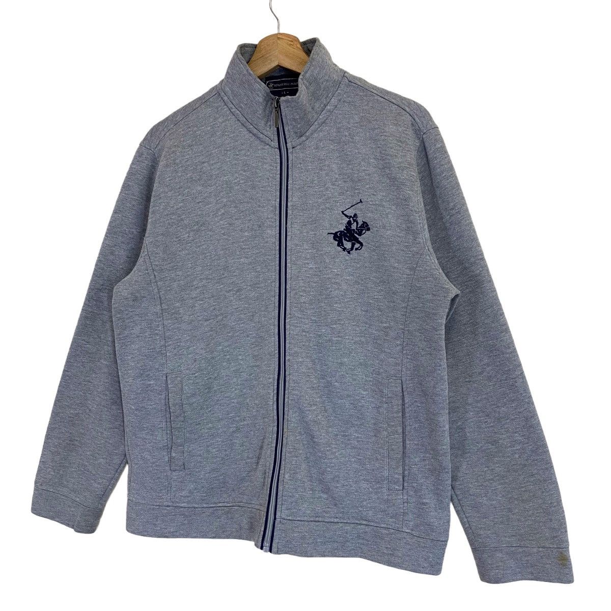 Beverly Hills Polo Club × Vintage 90s Beverly Hills Polo Club Small Logo Zipper Sweater Size M Size US M / EU 48-50 / 2 - 3 Thumbnail