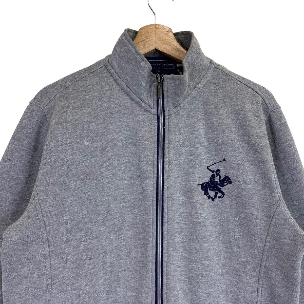 Beverly Hills Polo Club × Vintage 90s Beverly Hills Polo Club Small Logo Zipper Sweater Size M Size US M / EU 48-50 / 2 - 4 Thumbnail