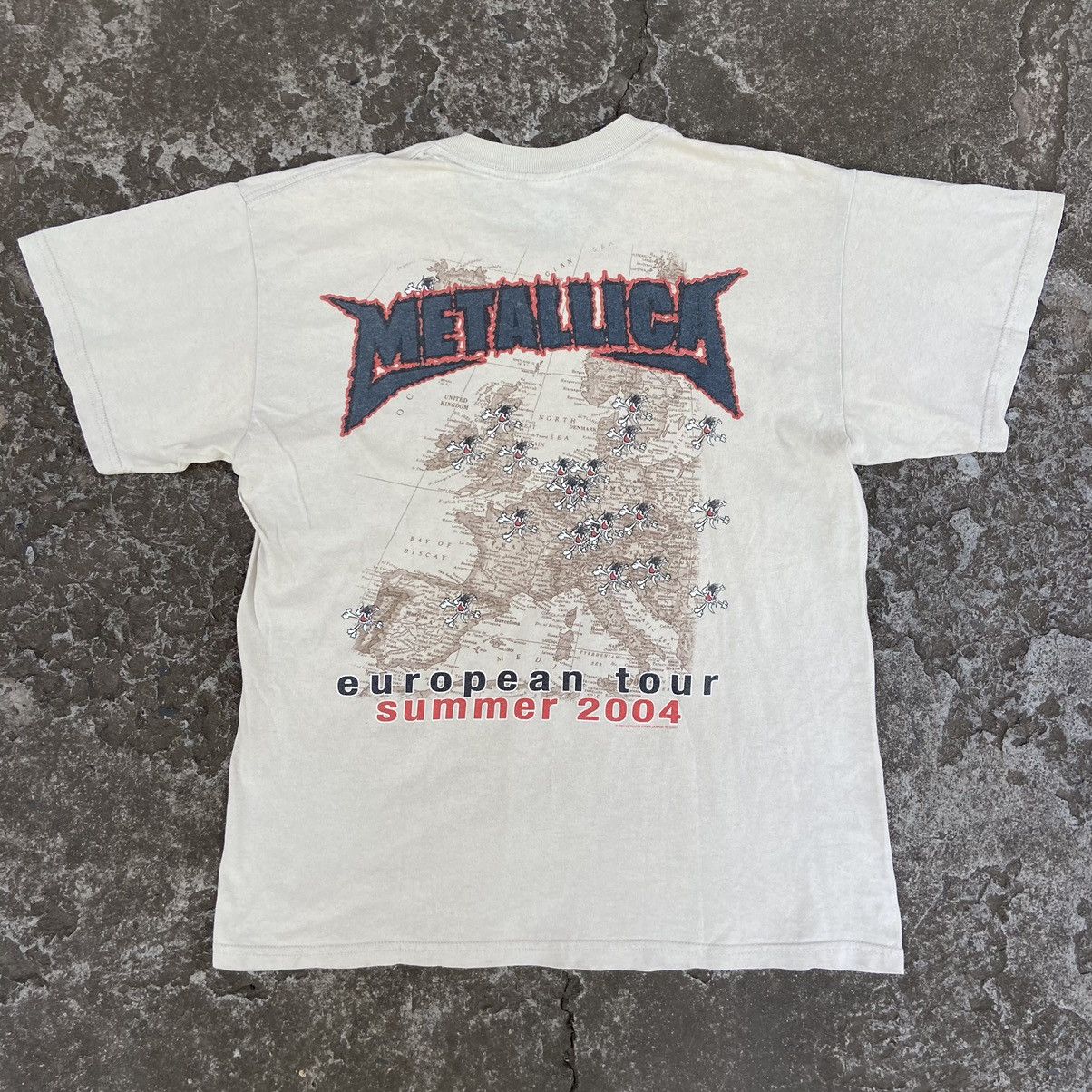 Band Tees 2004 METALLICA EUROPEAN SUMMER TOUR RARE ARCHIVE TEE - № 313 Size US L / EU 52-54 / 3 - 2 Thumbnail