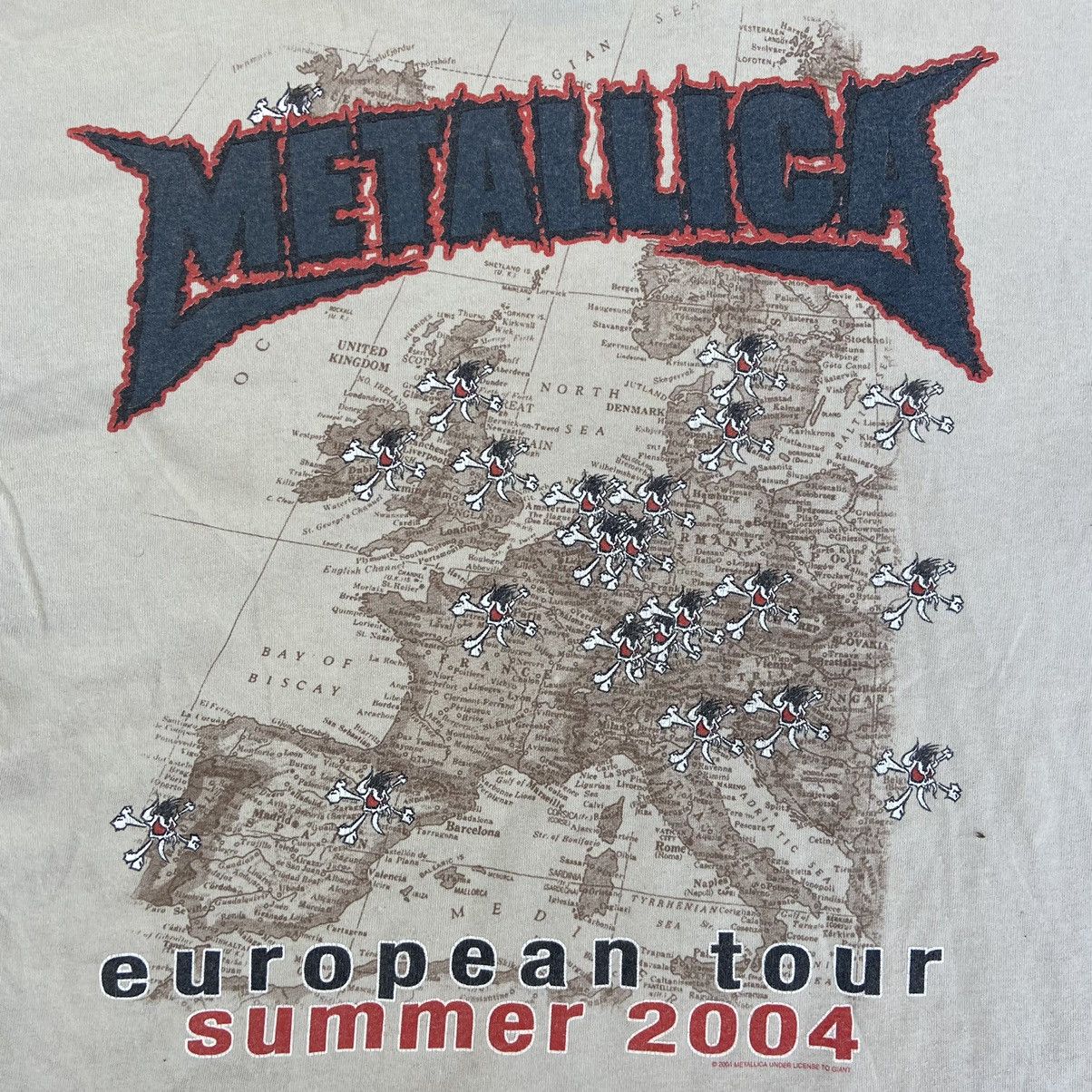 Band Tees 2004 METALLICA EUROPEAN SUMMER TOUR RARE ARCHIVE TEE - № 313 Size US L / EU 52-54 / 3 - 8 Thumbnail