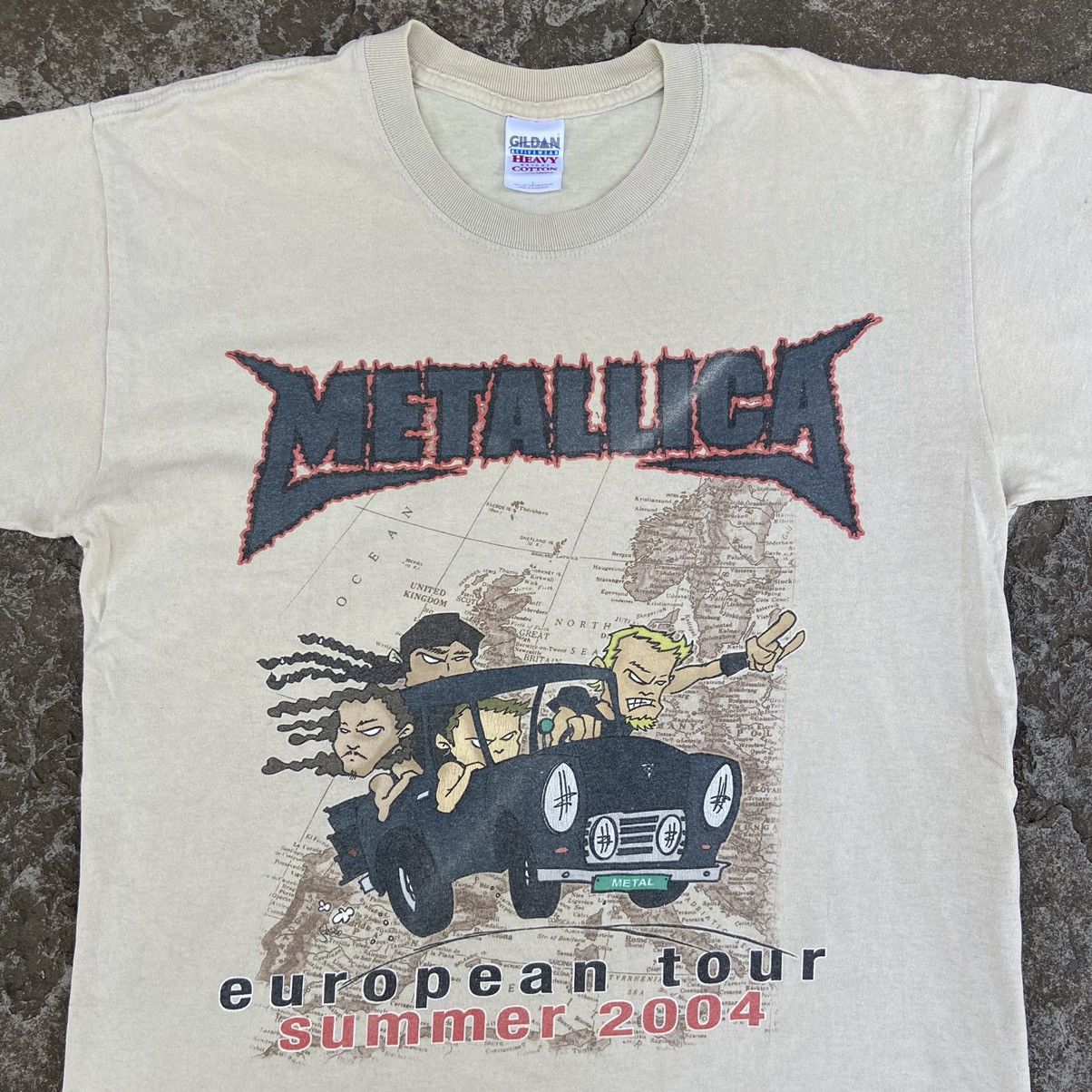Band Tees 2004 METALLICA EUROPEAN SUMMER TOUR RARE ARCHIVE TEE - № 313 Size US L / EU 52-54 / 3 - 3 Thumbnail