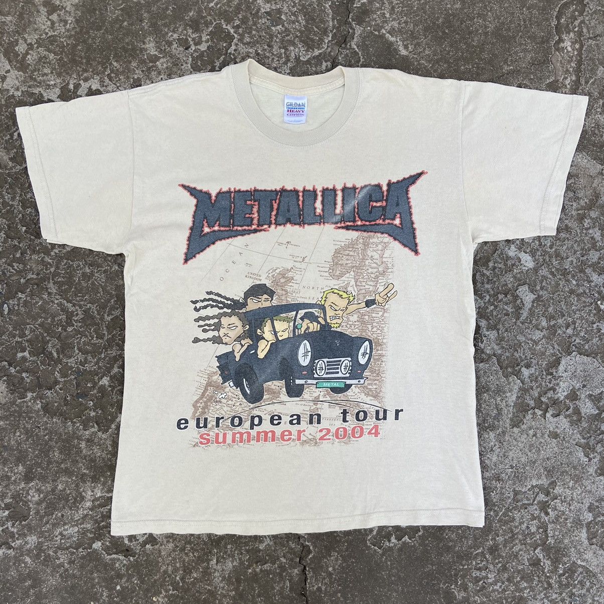 Band Tees 2004 METALLICA EUROPEAN SUMMER TOUR RARE ARCHIVE TEE - № 313 Size US L / EU 52-54 / 3 - 1 Thumbnail