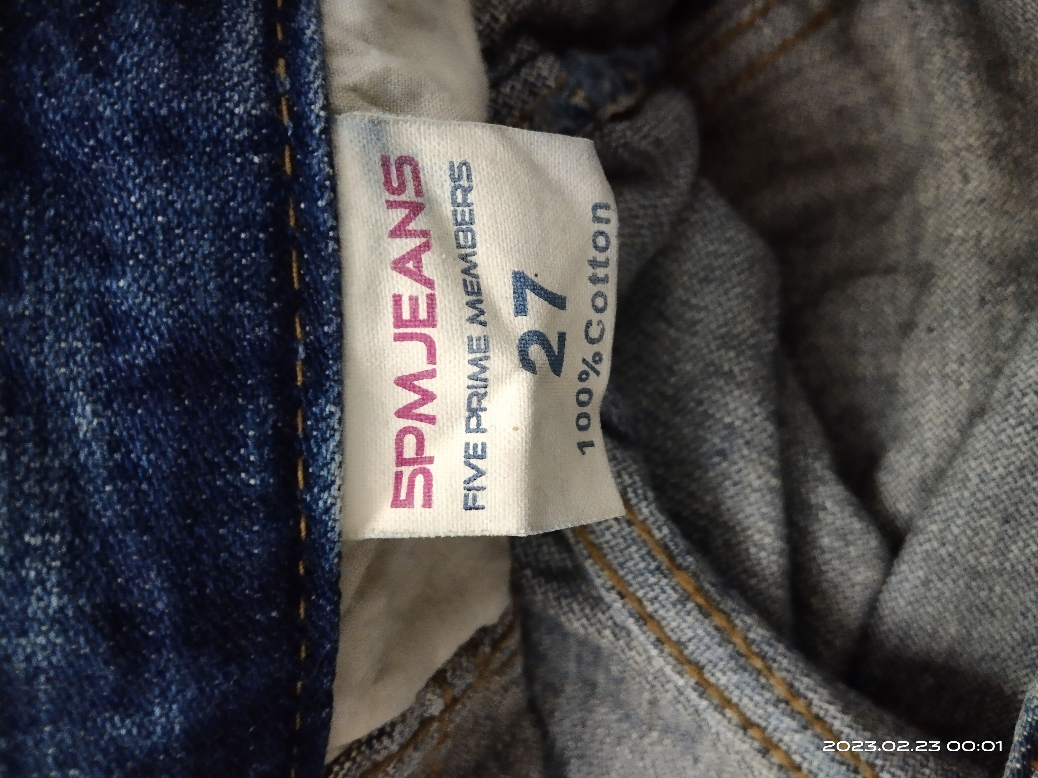 Japanese Brand FLARE LOW RISE🔥WASHED BLUE RIPED FIVE PRIME MEMBERS Size US 27 - 8 Thumbnail
