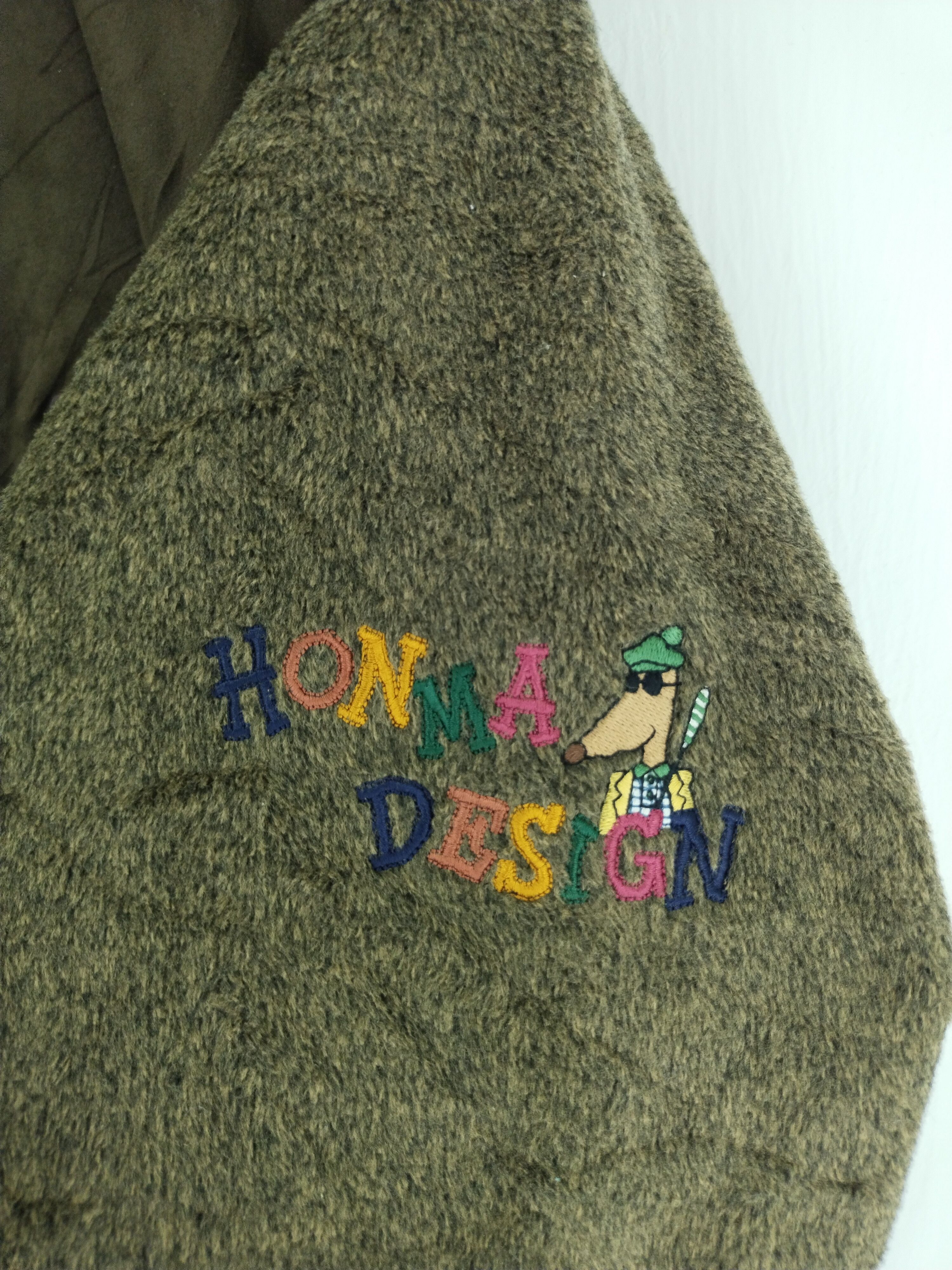 Japanese Brand × Vintage VINTAGE HONMA DESIGN FLEECE JACKET Size US L / EU 52-54 / 3 - 6 Thumbnail