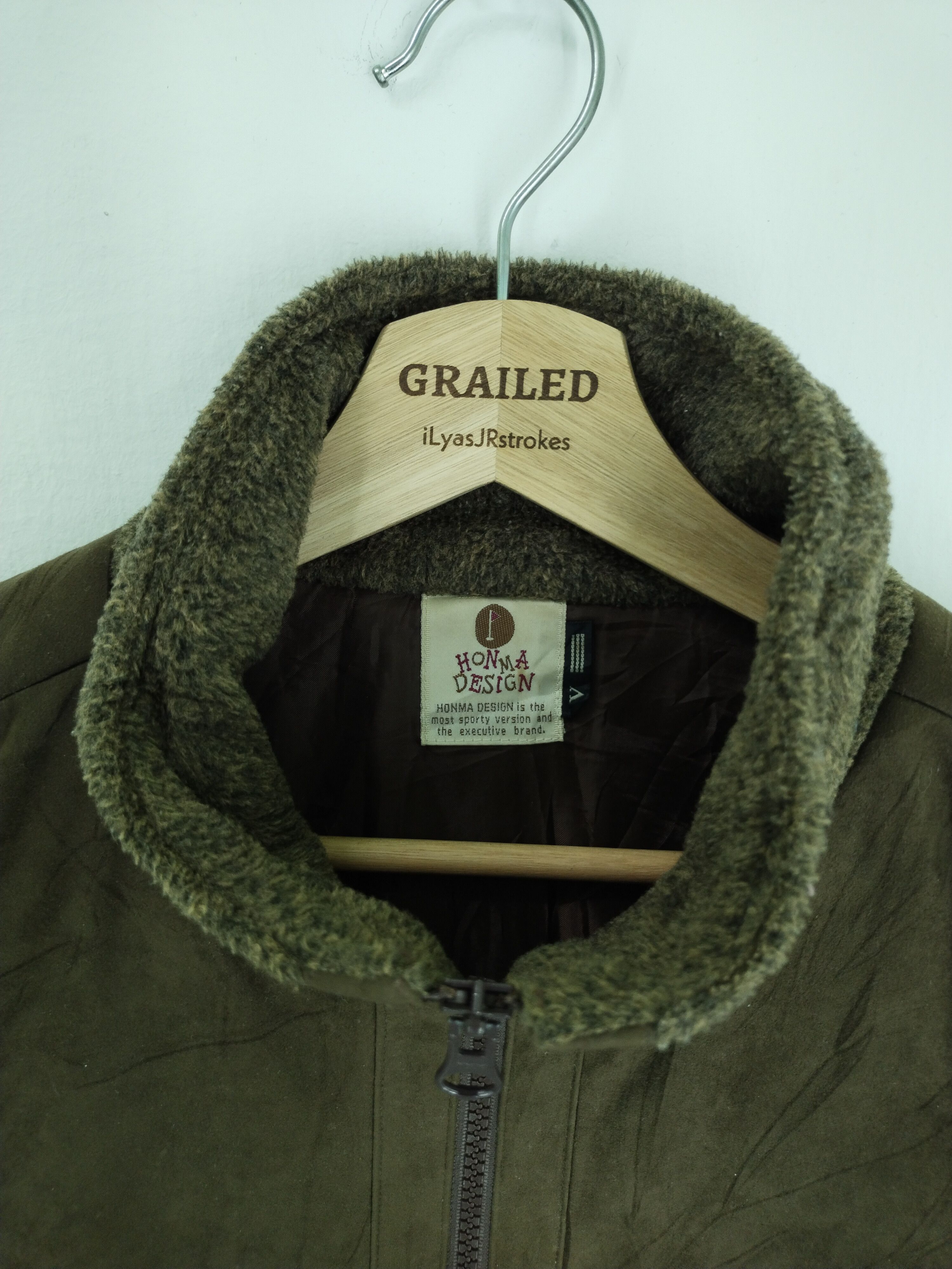 Japanese Brand × Vintage VINTAGE HONMA DESIGN FLEECE JACKET Size US L / EU 52-54 / 3 - 18 Thumbnail