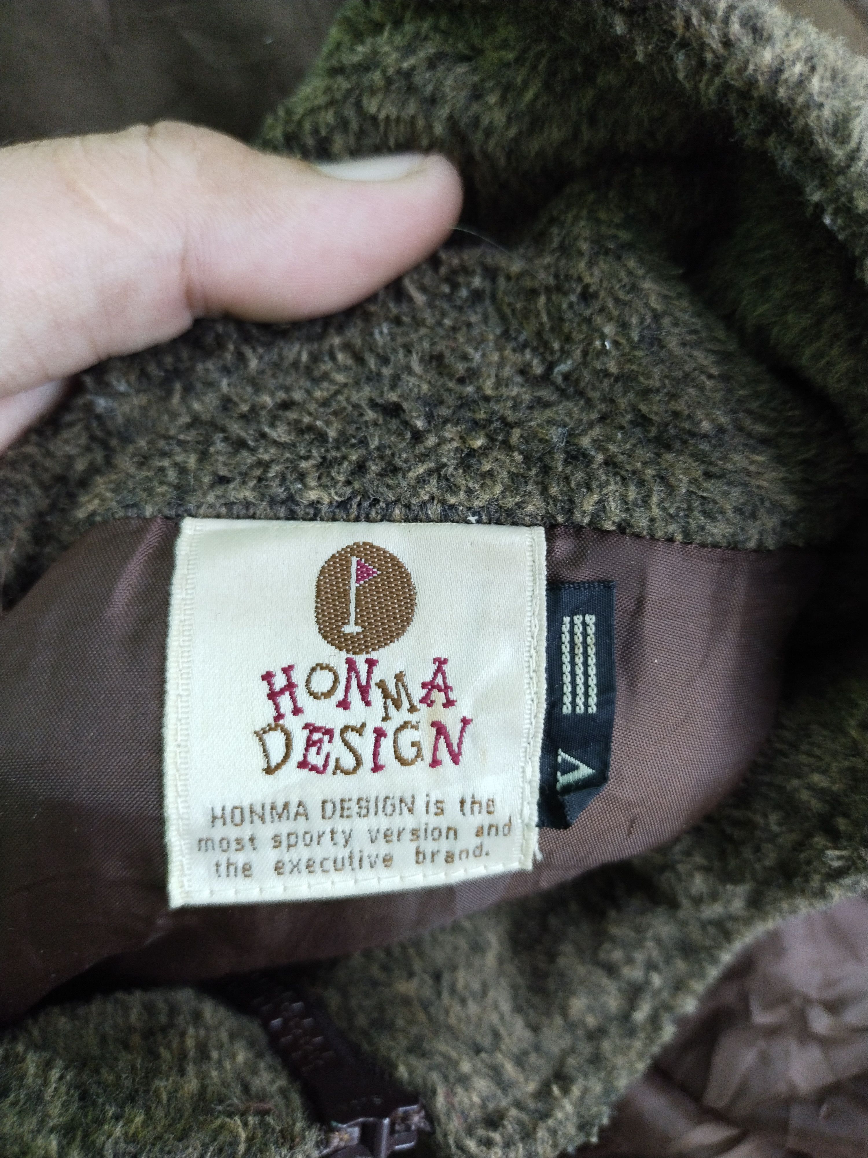 Japanese Brand × Vintage VINTAGE HONMA DESIGN FLEECE JACKET Size US L / EU 52-54 / 3 - 12 Thumbnail