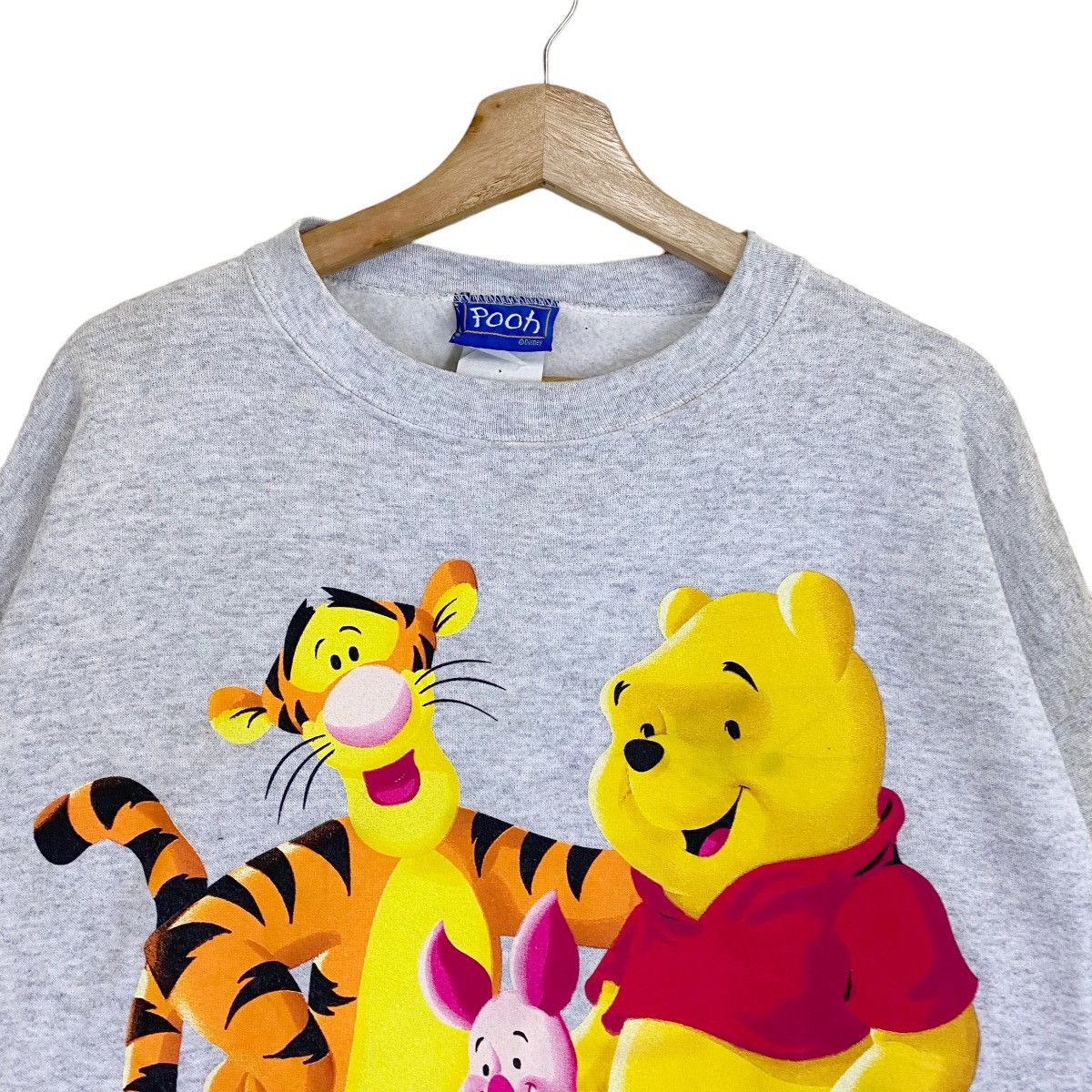 Disney × Vintage × Warner Bros Vintage 90s Pooh Tigger Piglet Big Logo Crewneck Sweatshirt Size US M / EU 48-50 / 2 - 4 Thumbnail