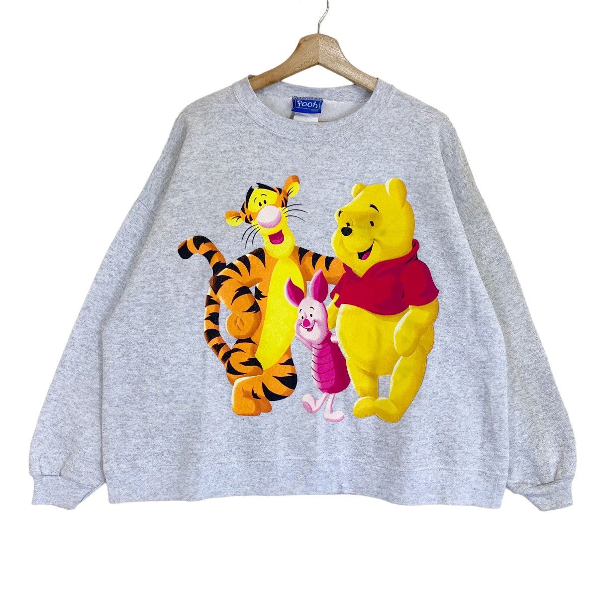 Disney × Vintage × Warner Bros Vintage 90s Pooh Tigger Piglet Big Logo Crewneck Sweatshirt Size US M / EU 48-50 / 2 - 1 Thumbnail