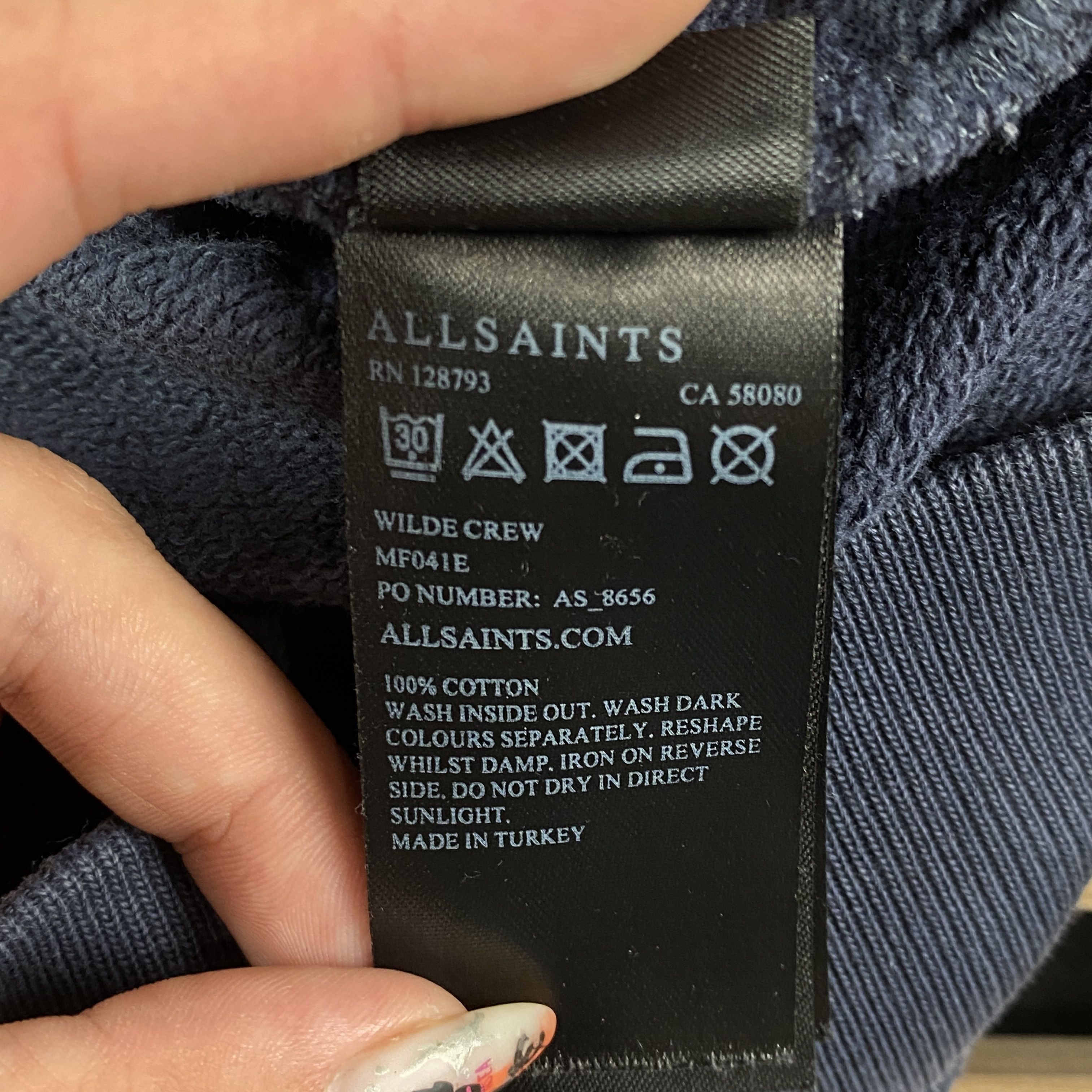 Allsaints Mens Sweatshirt Allsaints Size XS Size US XS / EU 42 / 0 - 7 Thumbnail