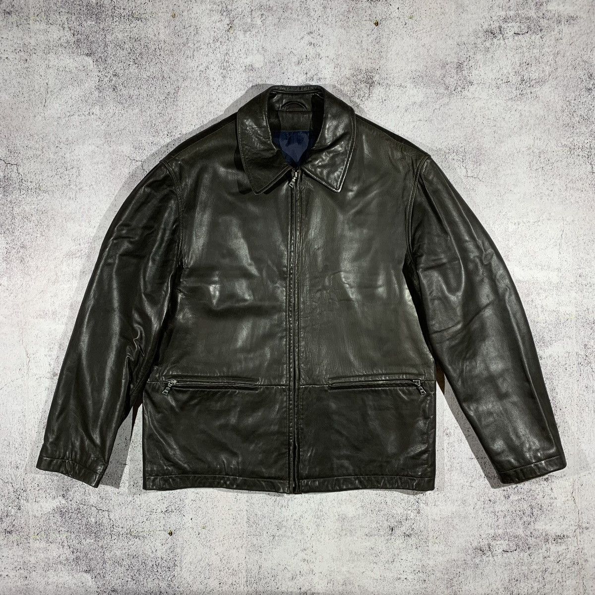 Hugo Boss Vintage Hugo Boss Leather Jacket Size US M / EU 48-50 / 2 - 1 Thumbnail