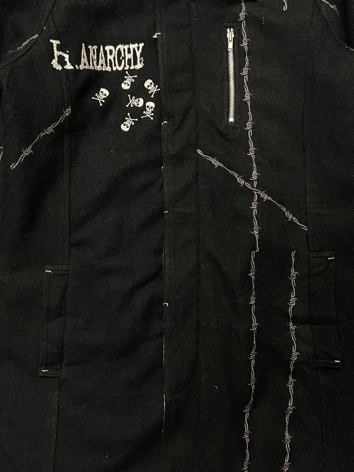 Japanese Brand × Seditionaries × Vintage Vintage H. Anarchyism For Plus Bondage Quilted Wool Jacket Size US S / EU 44-46 / 1 - 6 Thumbnail