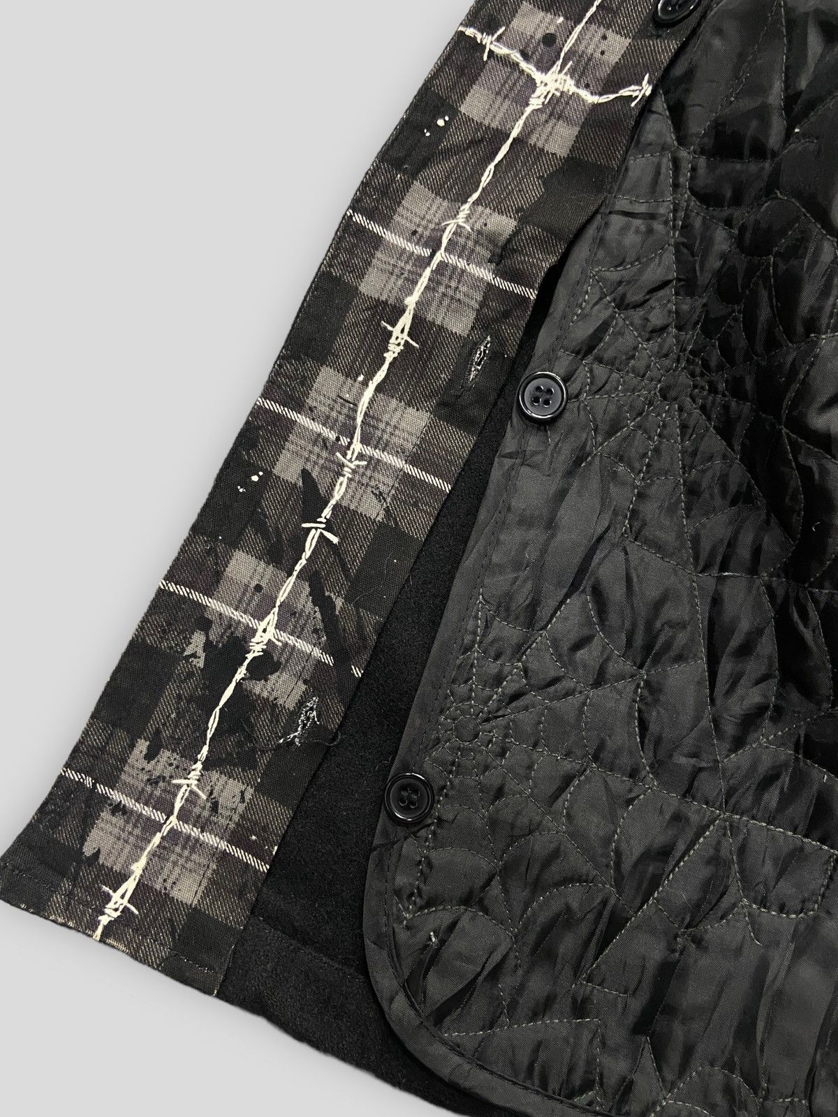 Japanese Brand × Seditionaries × Vintage Vintage H. Anarchyism For Plus Bondage Quilted Wool Jacket Size US S / EU 44-46 / 1 - 10 Thumbnail