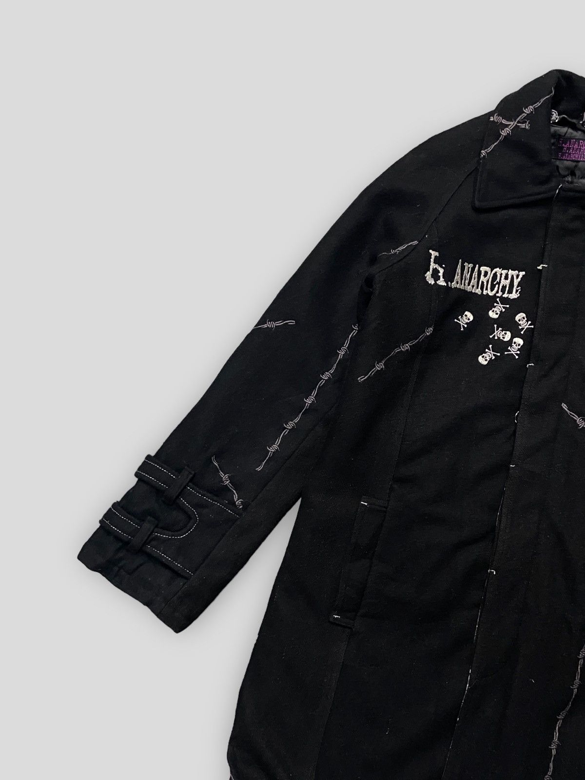 Japanese Brand × Seditionaries × Vintage Vintage H. Anarchyism For Plus Bondage Quilted Wool Jacket Size US S / EU 44-46 / 1 - 5 Thumbnail